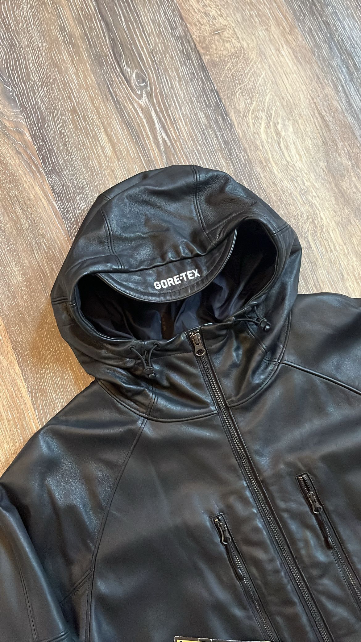 Supreme Gore-Tex Leather Jacket Black