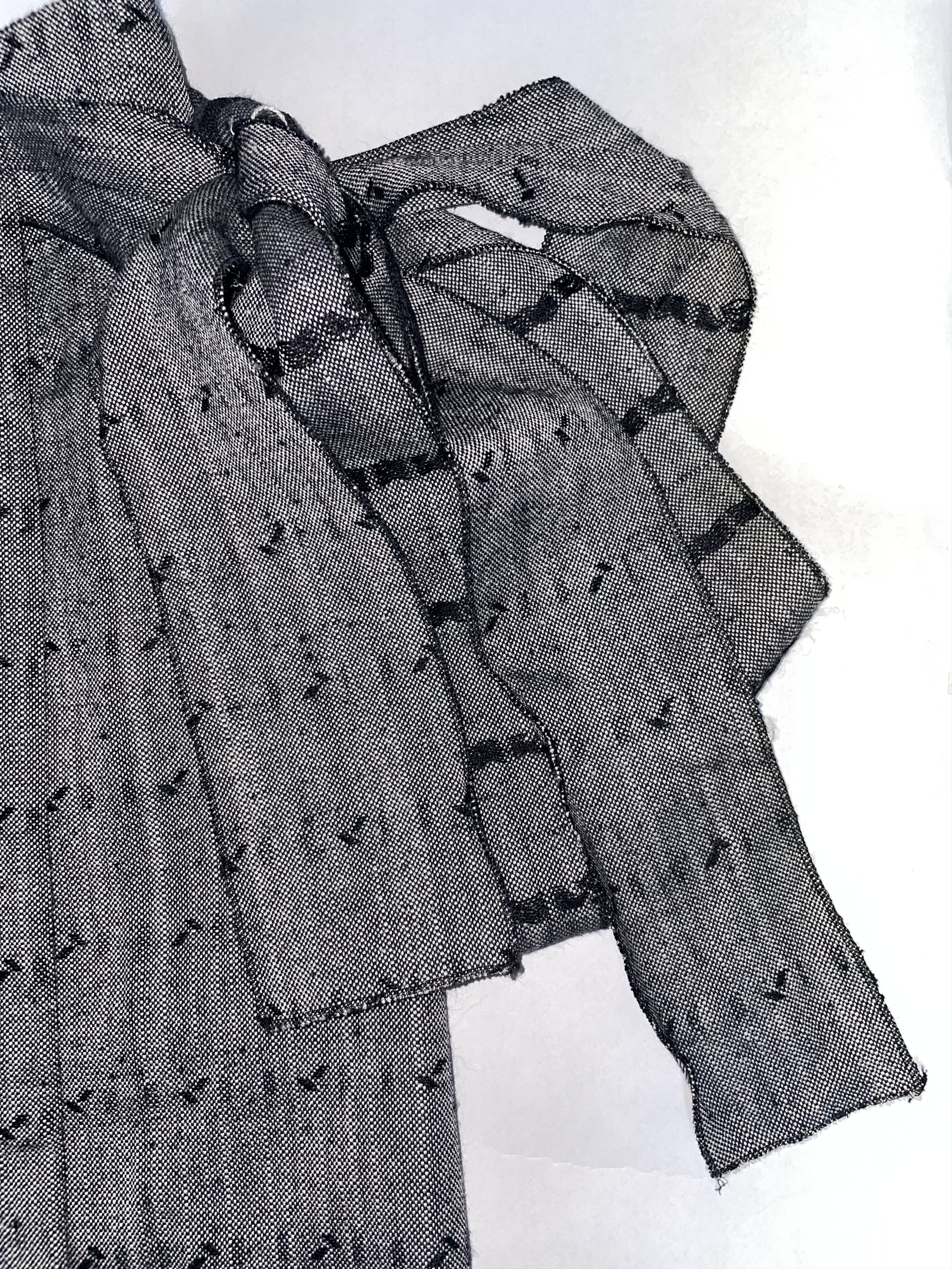 Prada Wrap Skirt Grey Tweed | Size IT 38 ~ Small Size 26" / US 2 / IT 38 - 7 Thumbnail