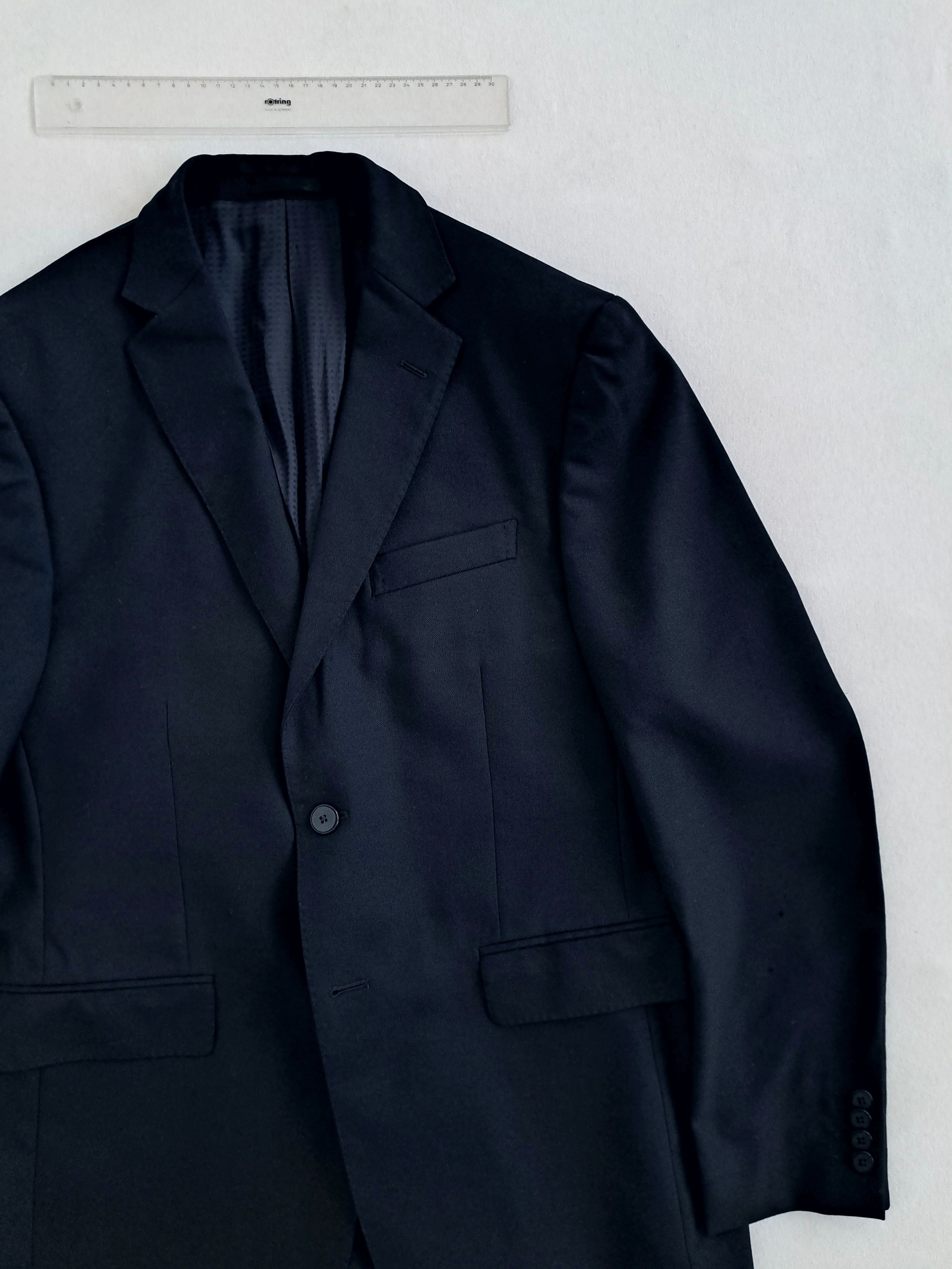 Pal Zileri LAB Sports Coat Suit Jacket - Navy Basket Weave - Sz EU 50R Size 40R - 3 Thumbnail