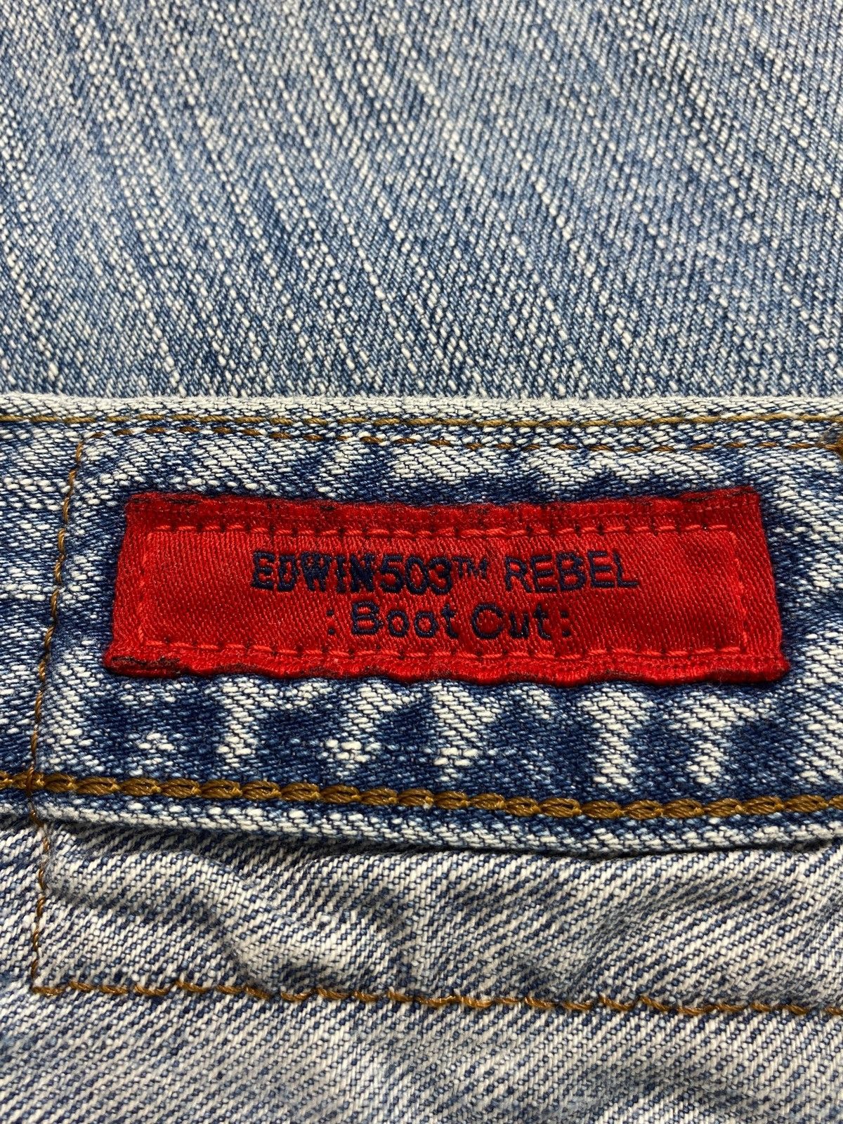Edwin Edwin 503TM Faded Blue Wash Boot Cut Style Jeans Size US 30 / EU 46 - 12 Thumbnail