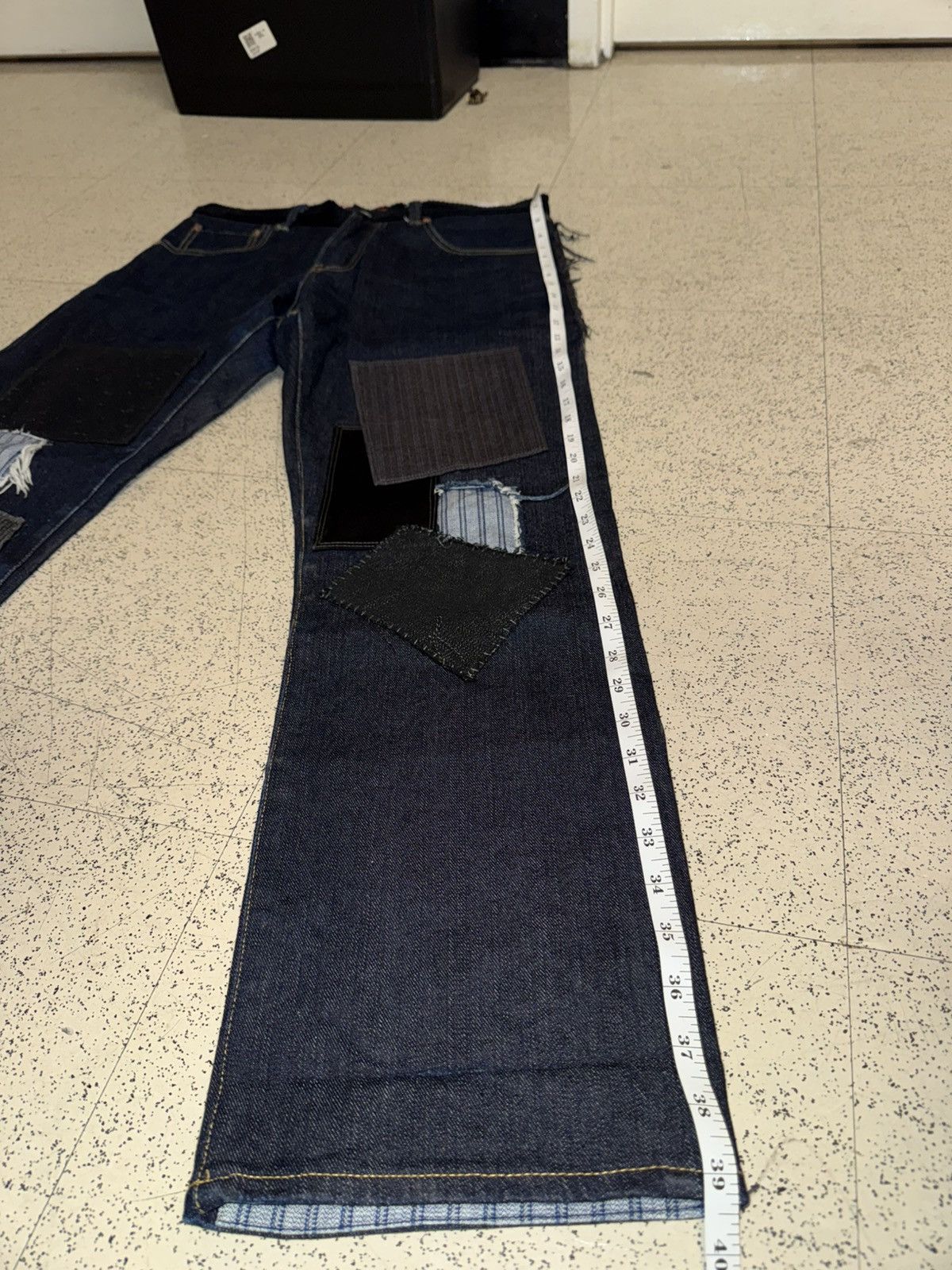 Junya Watanabe × Levi's Junya Watanabe Patchwork Denim Blue Size US 33 - 10 Thumbnail