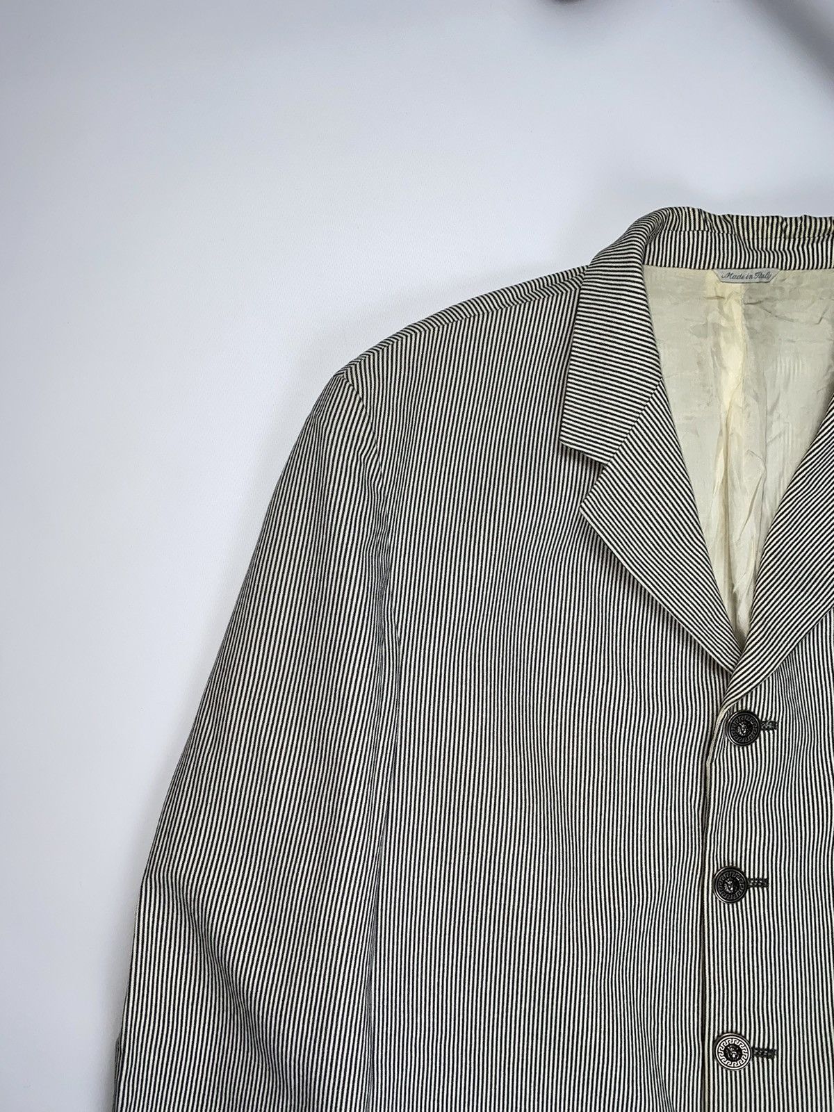Versus Versace Versus Gianni Versace vintage blazer jacket black white man Size US L / EU 52-54 / 3 - 2 Thumbnail