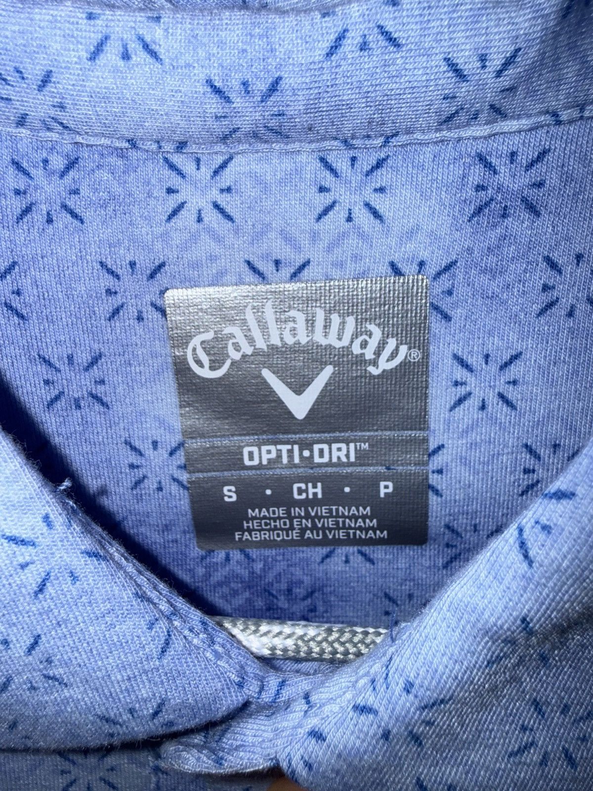 Callaway Golf Kenneth Cole Golf patterned polo in a blue and teal colorway Size US S / EU 44-46 / 1 - 7 Thumbnail