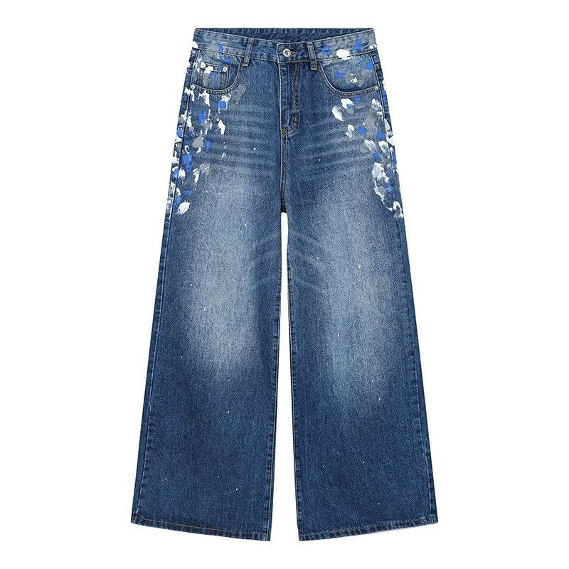 Jean × Vintage Hip Pop Paint Graffiti Denim Size US 32 / EU 48 - 3 Thumbnail
