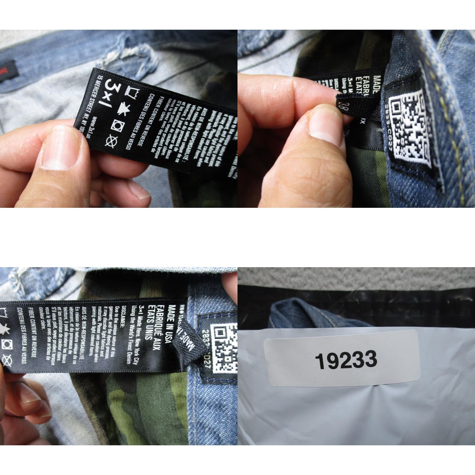 3x1 3x1 Jeans Mens 38 Blue Selvedge Denim Straight Leg Made In USA NYC Relaxed Fit Mens Jeans Blue Light Wash Straight Leg 38 Size US 38 / EU 54 - 9 Thumbnail
