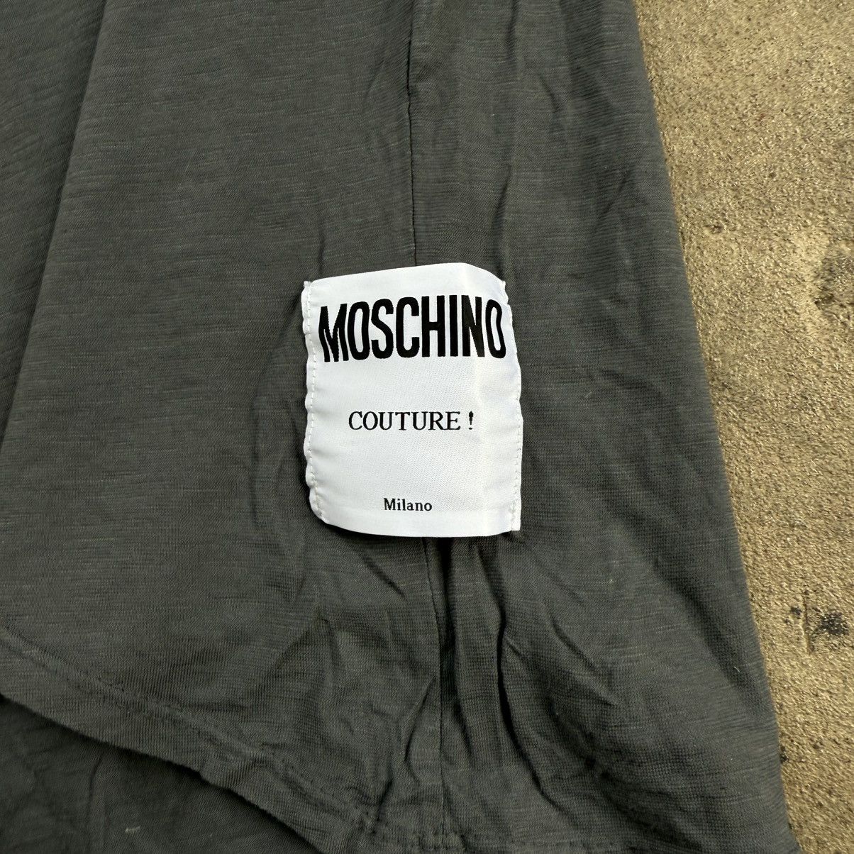 Moschino Moschino Cheap And Chic Grey Cotton Maxi Dress Size L / US 10 / IT 46 - 4 Thumbnail