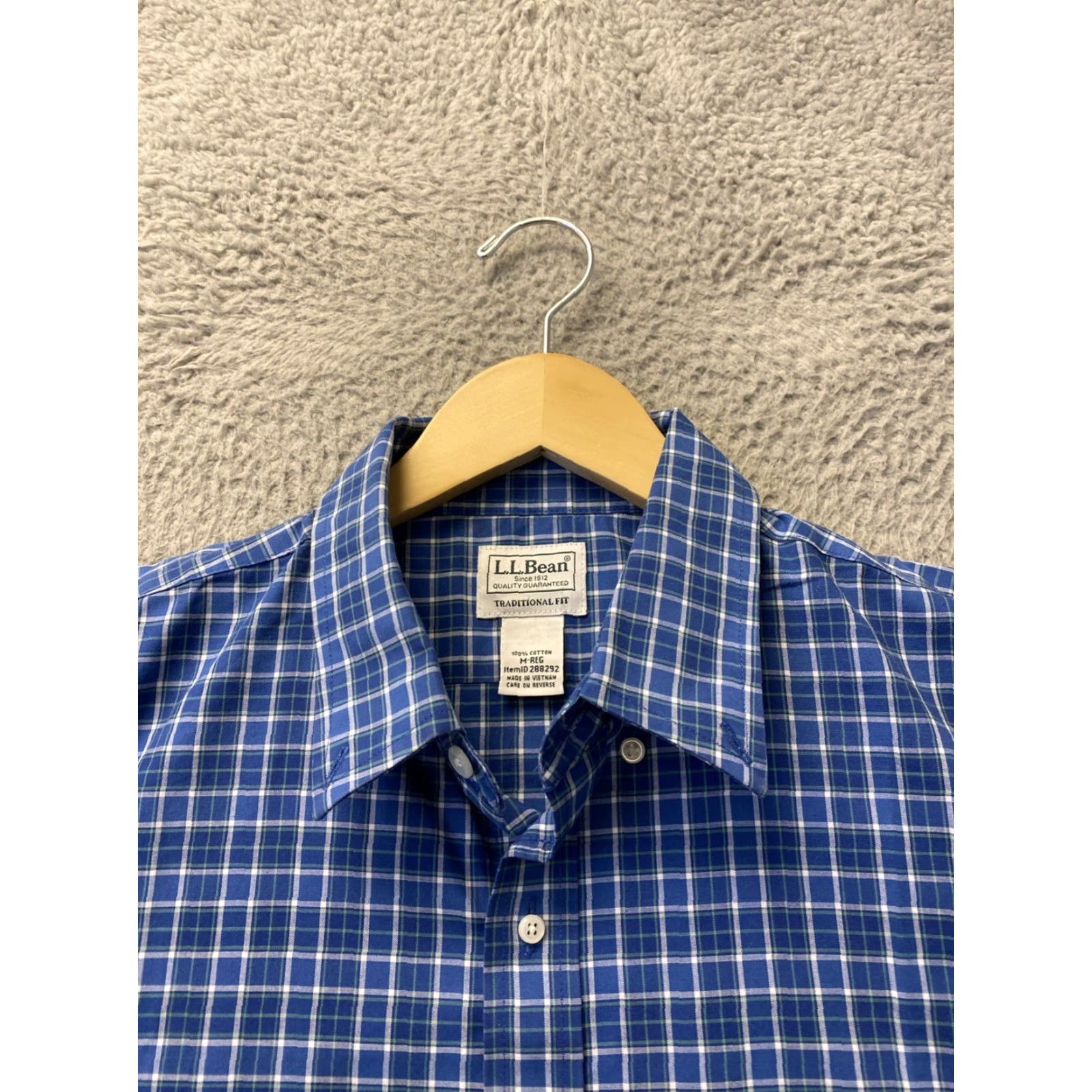 Vintage VINTAGE Ll Bean Button Shirt Men’s M Traditional Fit Blue Check Plaid Dress Shirt Long Sleeve Button-Down collar Mens Size US M / EU 48-50 / 2 - 5 Thumbnail