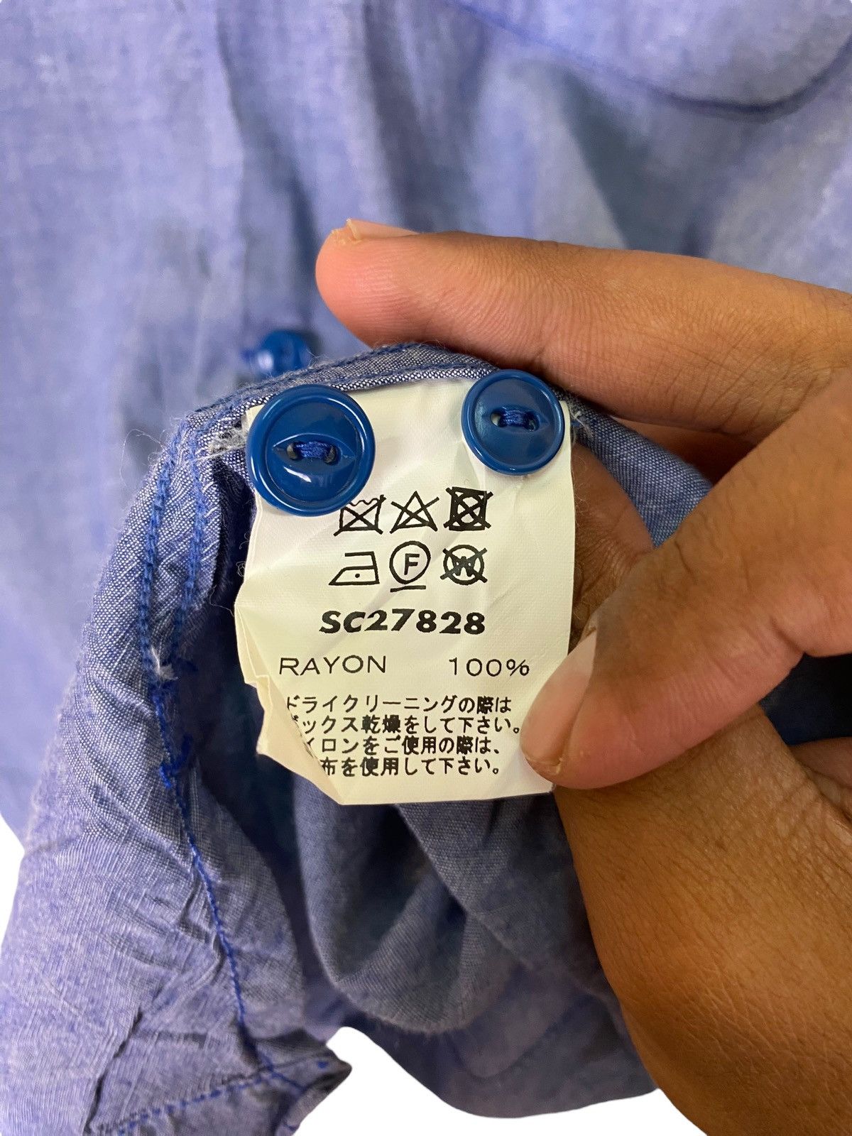 Sugar Cane Sugar Cane Light Rayon Fish Eye Button Long Sleeve Shirt Size US M / EU 48-50 / 2 - 9 Thumbnail