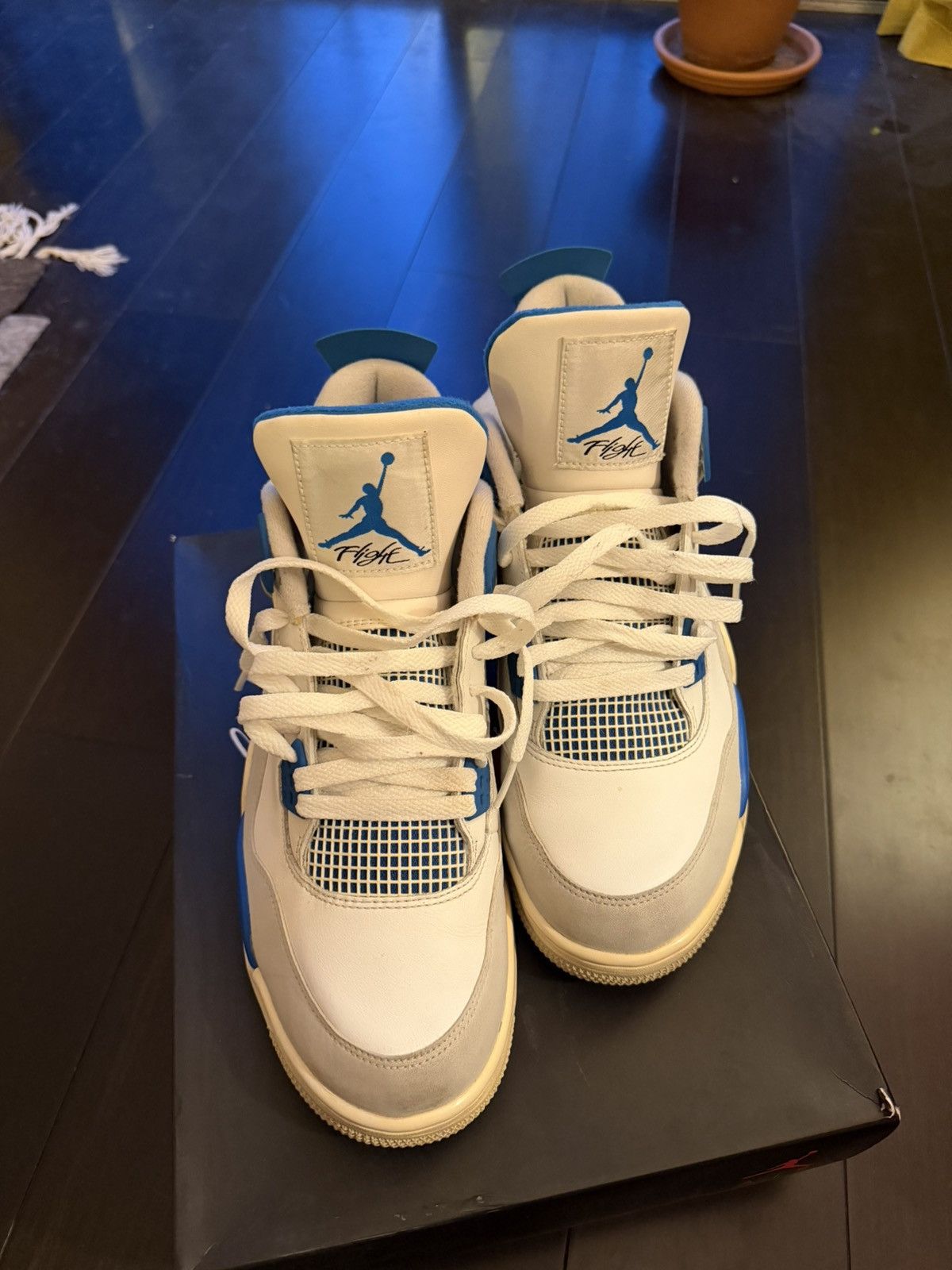 Jordan Brand 2012 Jordan 4 Military Blue Size US 11 / EU 44 - 3 Thumbnail