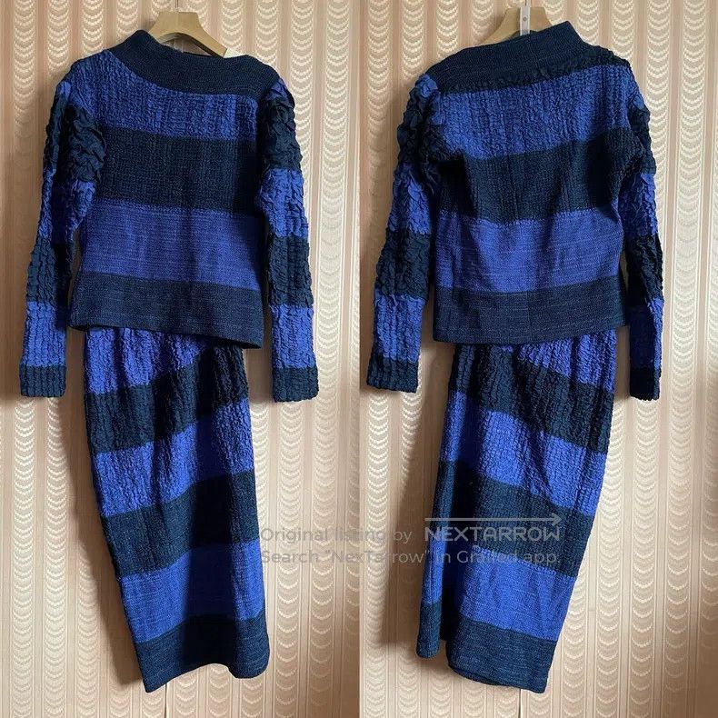 Issey Miyake Issey Miyake Irregular Cut Pleated Silk Set Asymmetrical C Size M / US 6-8 / IT 42-44 - 1 Thumbnail