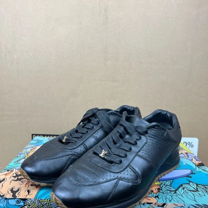 Louis Vuitton Louis Vuitton Supreme Black Leather Casual Sneakers -2508 Size US 8 / EU 41 - 1 Thumbnail