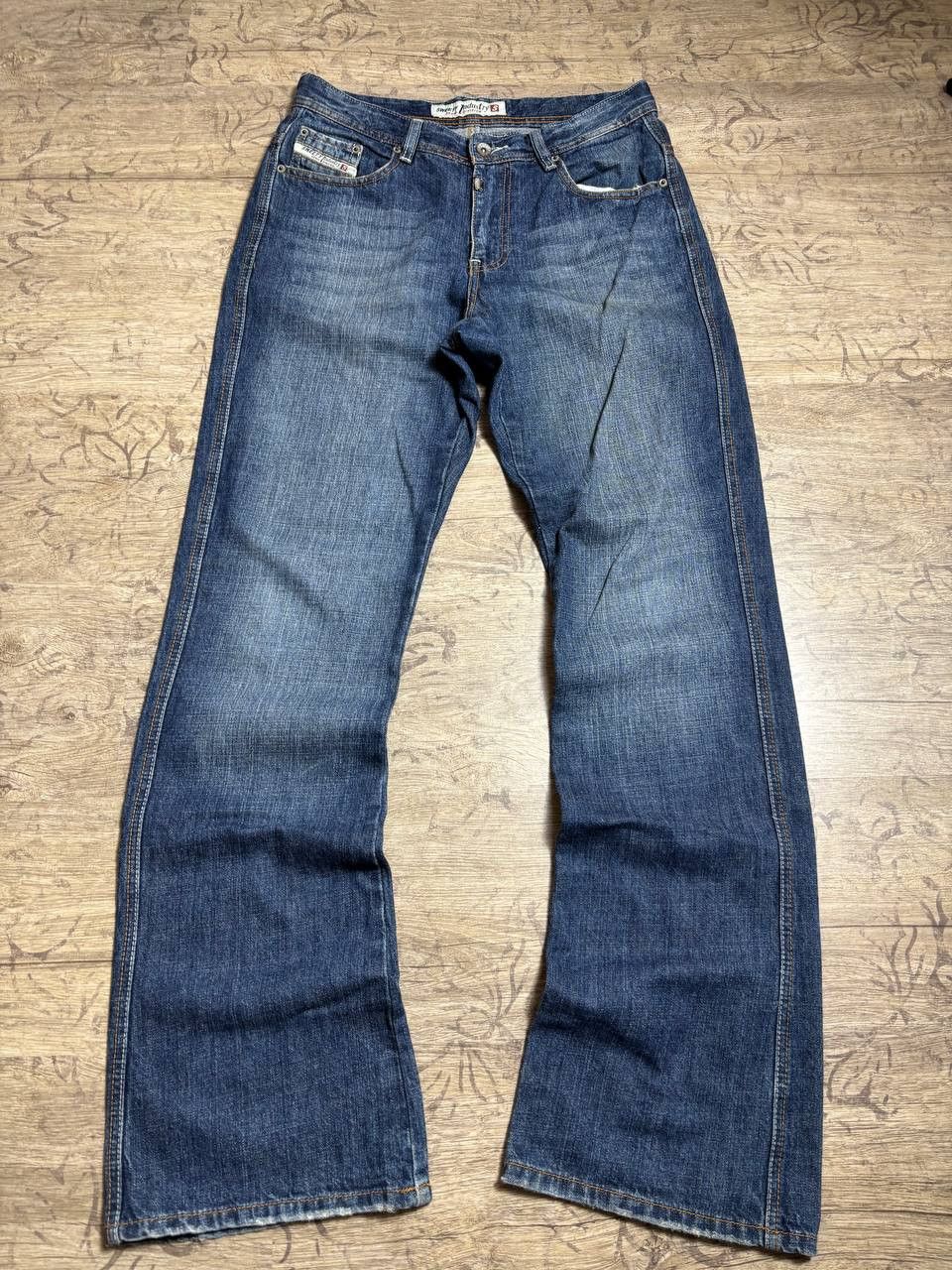 Japanese Brand VTG Bootcut Archive Zip Pockets japanese flared