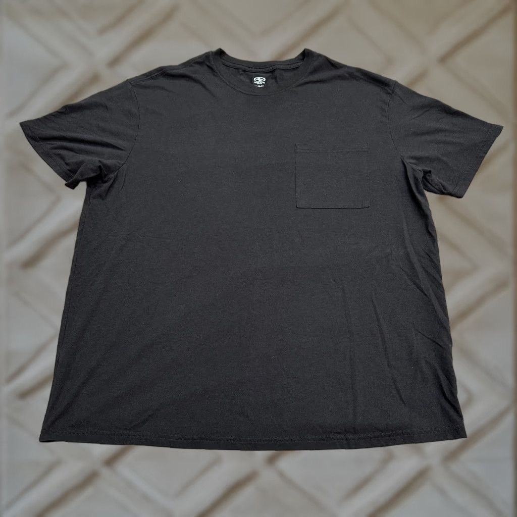 Athletic Works Athletic Works T-Shirt Basic Tee Mens 2XL Black Short Sleeve Crew Neck Casual Top Size US XXL / EU 58 / 5 - 1 Thumbnail