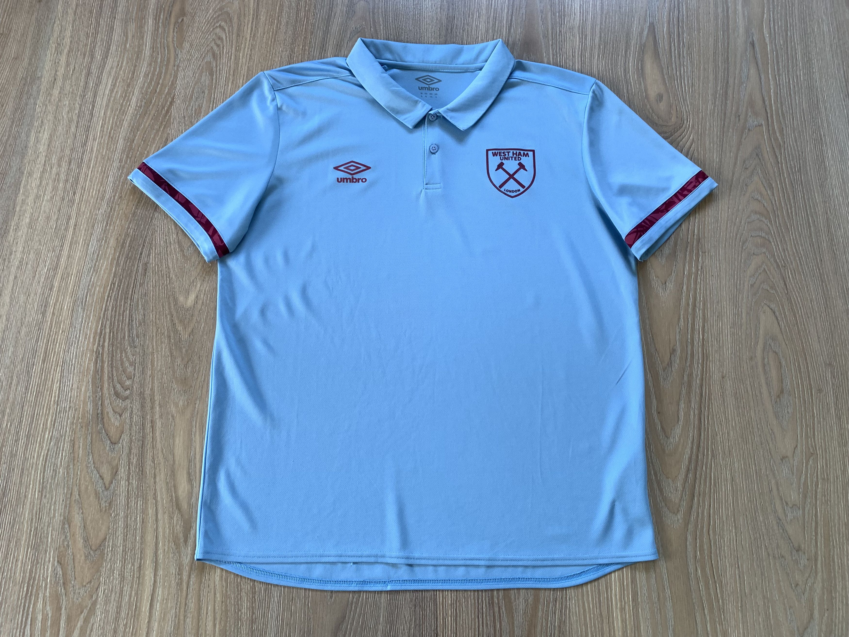 Umbro Umbro West Ham United FC Printed Polo T-Shirt Size US XL / EU 56 / 4 - 2 Thumbnail