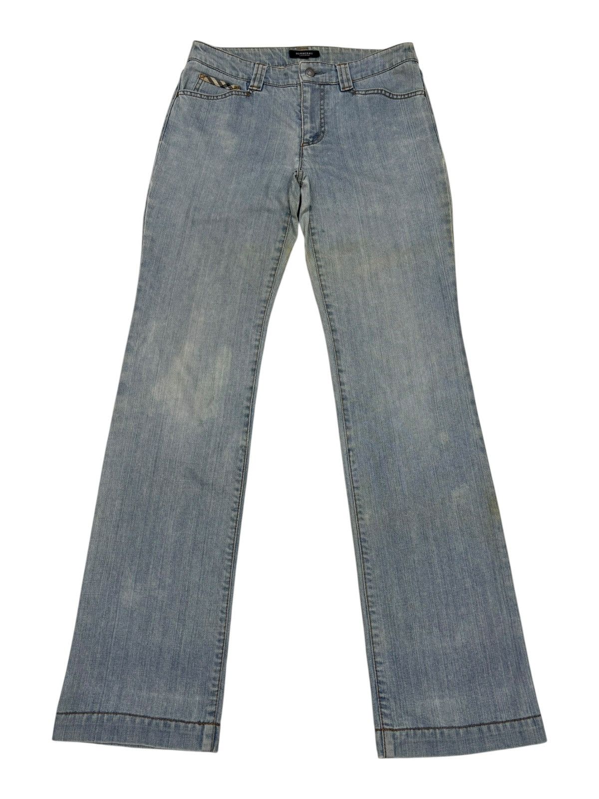 Burberry Burberry Light Acid Wash Bootcut Jeans Size 30" / US 8 / IT 44 - 1 Thumbnail