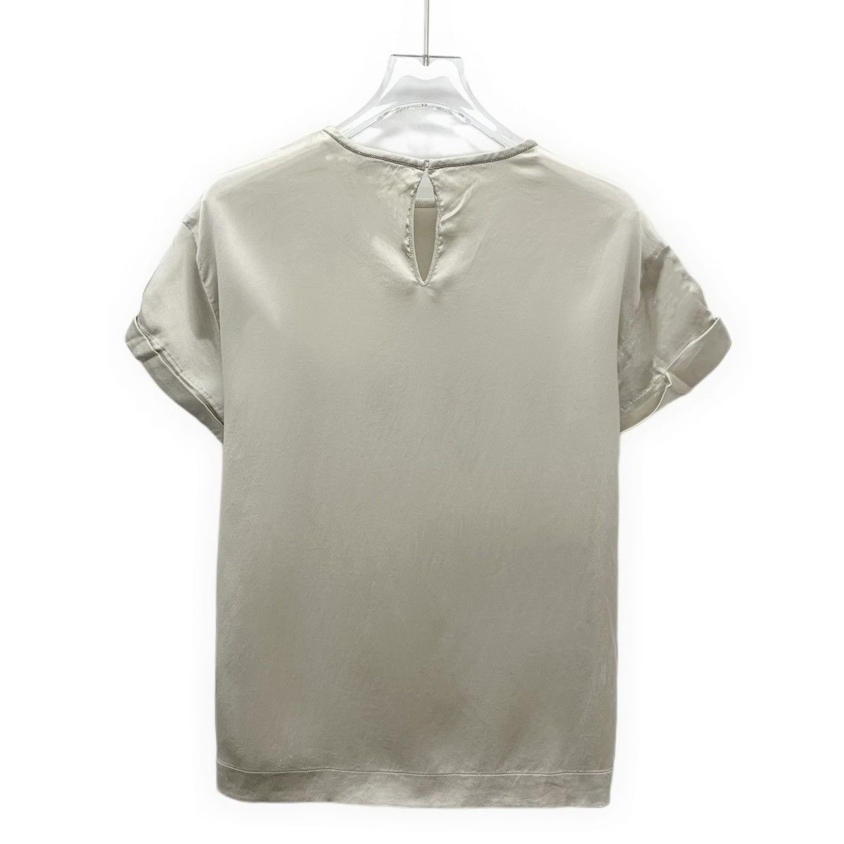 Brunello Cucinelli Brunello Cucinelli BBeade Silk Short Sleeve T-shirt K26WX Size XS / US 0-2 / IT 36-38 - 2 Thumbnail