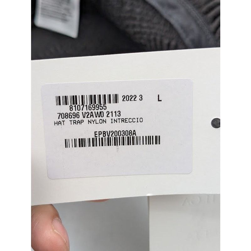 Bottega Veneta o1rshd1 Size: L / Trap Nylon Intreccio Hat / Cap in Black Size ONE SIZE - 13 Thumbnail