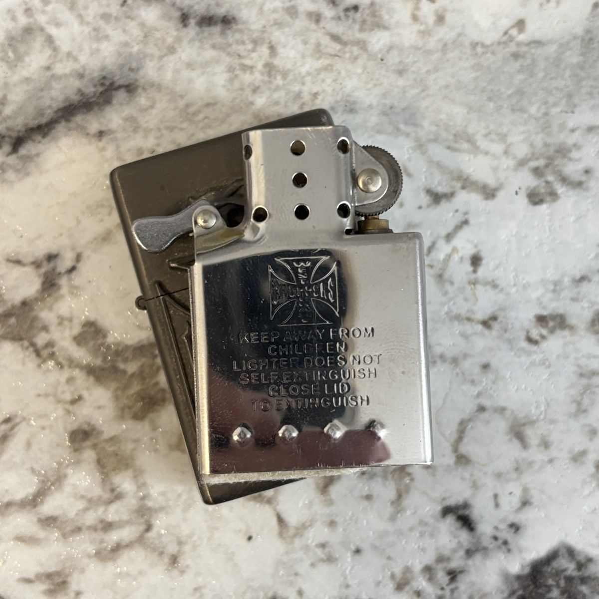 West Coast Choppers Vintage West Coast Choppers 2006 Snake Logo Zippo Rare Y2K Size ONE SIZE - 7 Thumbnail