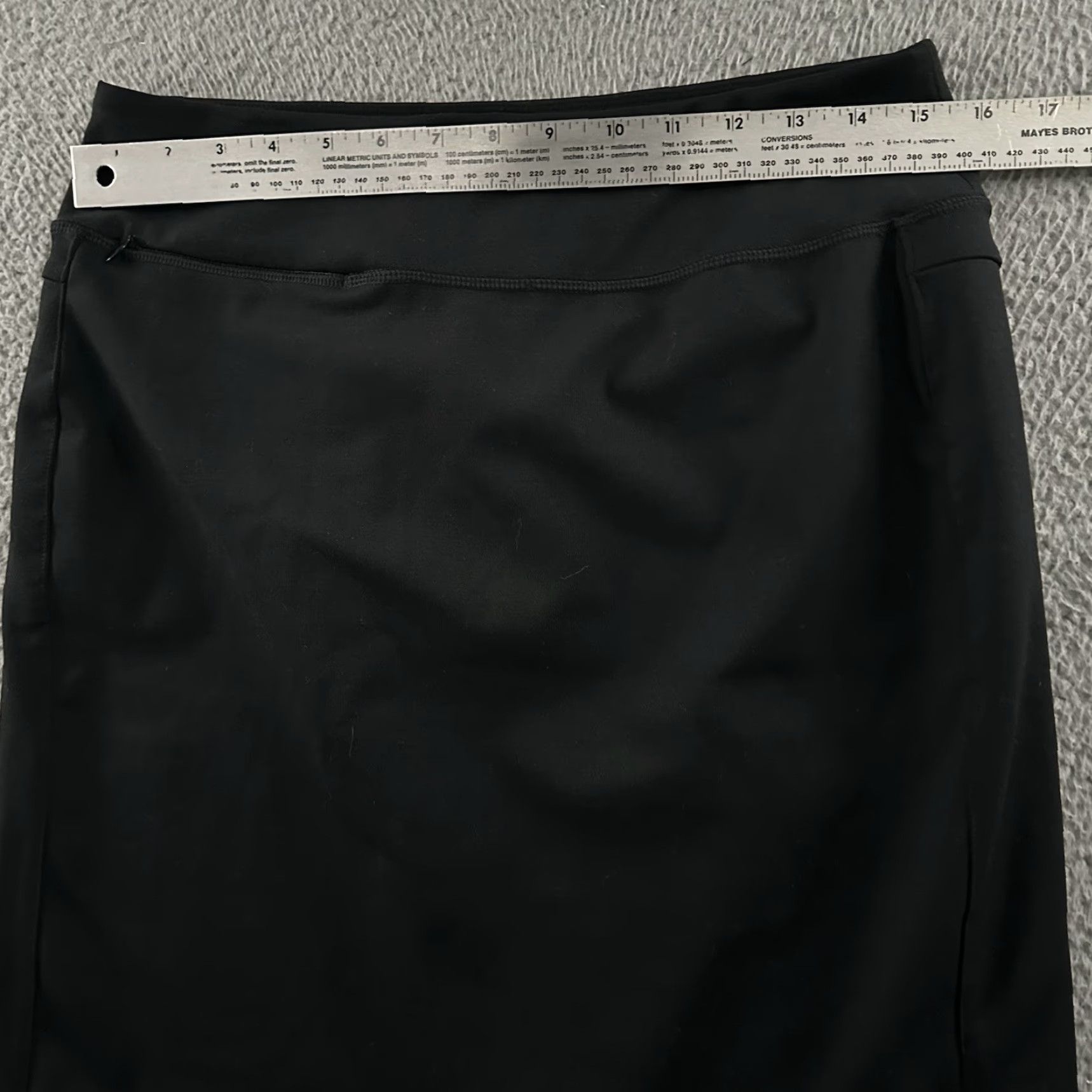 Vintage Duluth Womens Skirt Black Size 8 A-line Pockets Stretch Polyester Blend Size 30" / US 8 / IT 44 - 5 Thumbnail