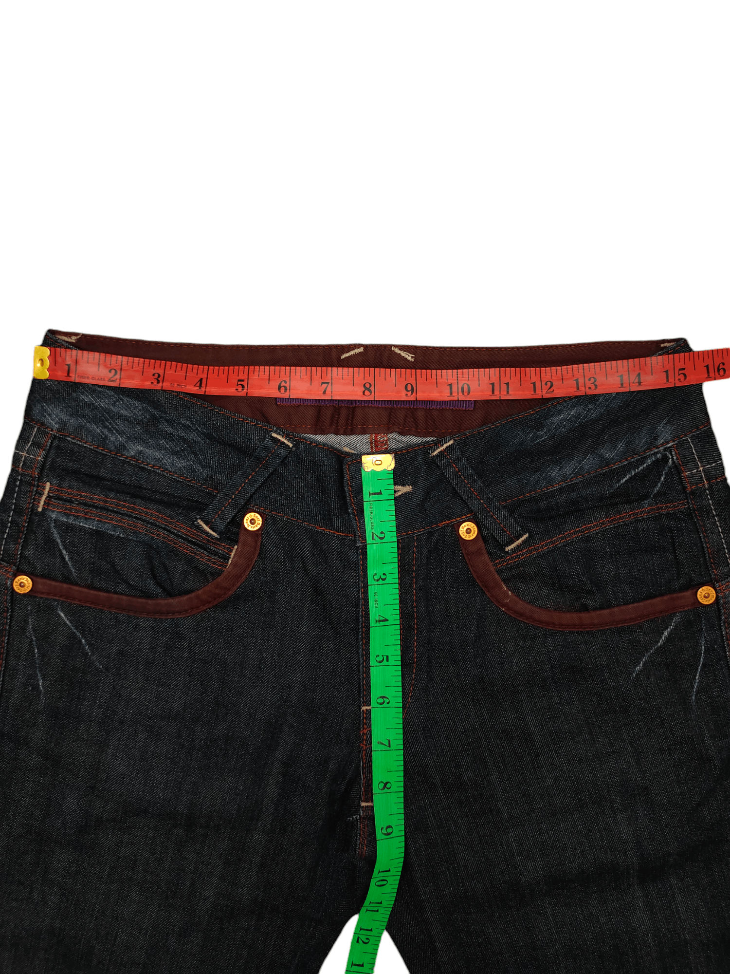Le Grande Bleu (L.G.B.) Flare Jeans Et Boite Multi Pocket Embroidered Denim Bootcut Size US 30 / EU 46 - 11 Thumbnail