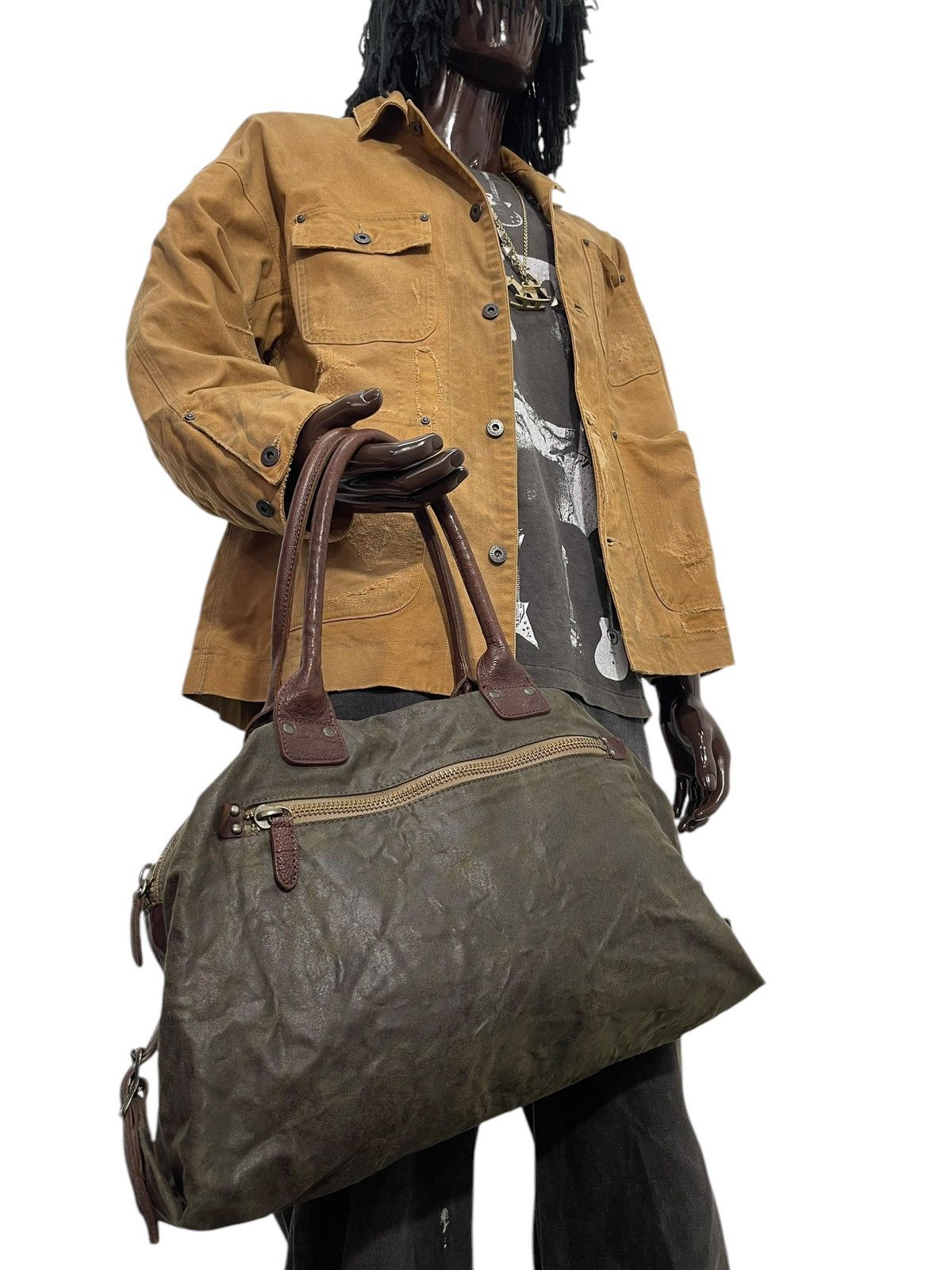 Japanese Brand Full Leather United Arrows Japan Duffle Bag 1🟩6 Size ONE SIZE - 1 Thumbnail