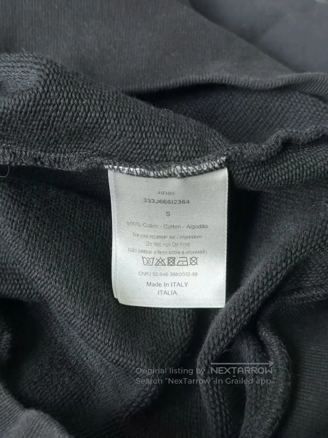 Dior Dior Black and Gold Slogan Sweatshirt| Size US S / EU 44-46 / 1 - 3 Thumbnail