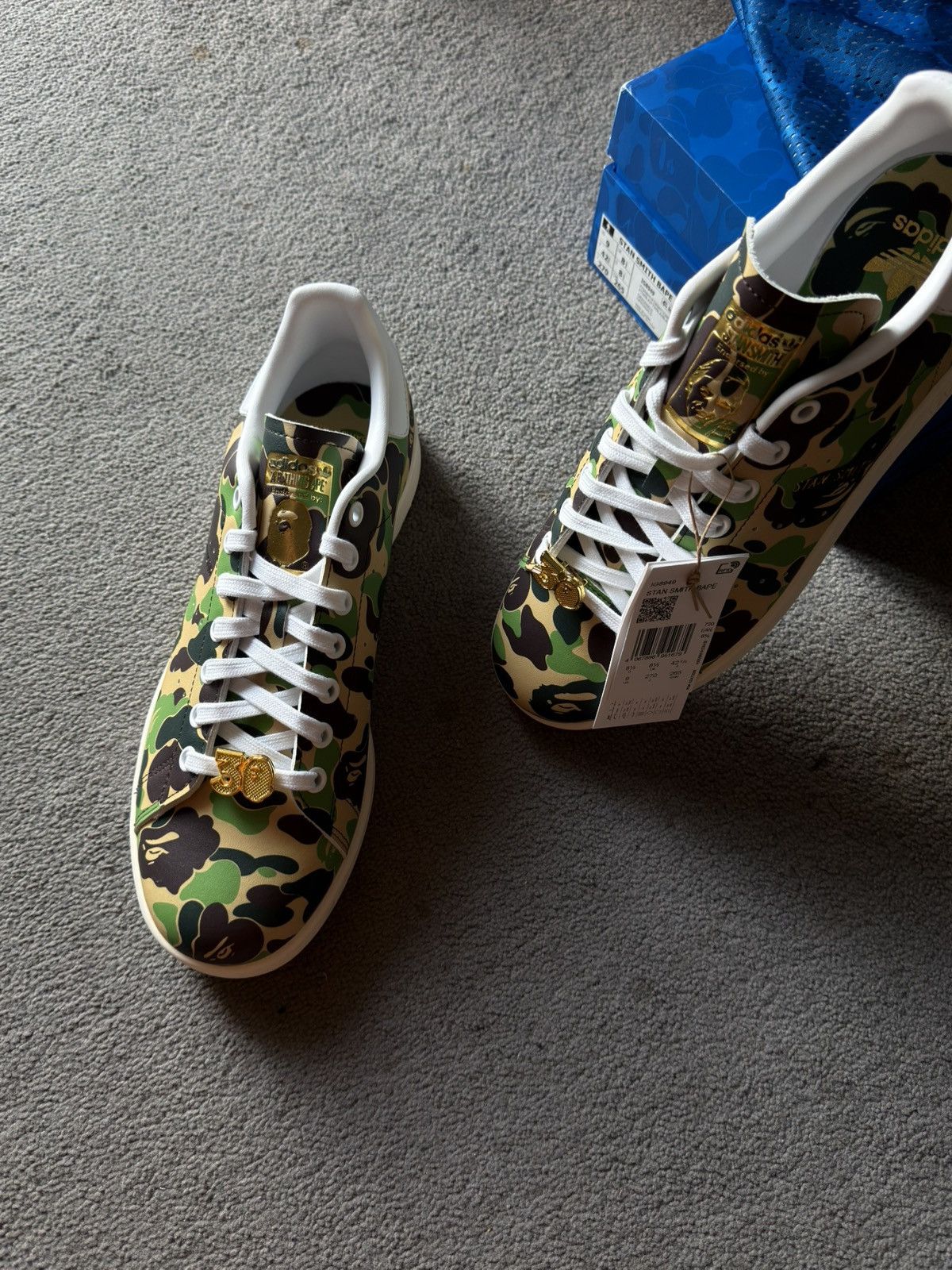 Adidas × Bape Adidas x Bape Stan Smith Camo Size US 9 / EU 42 - 6 Thumbnail