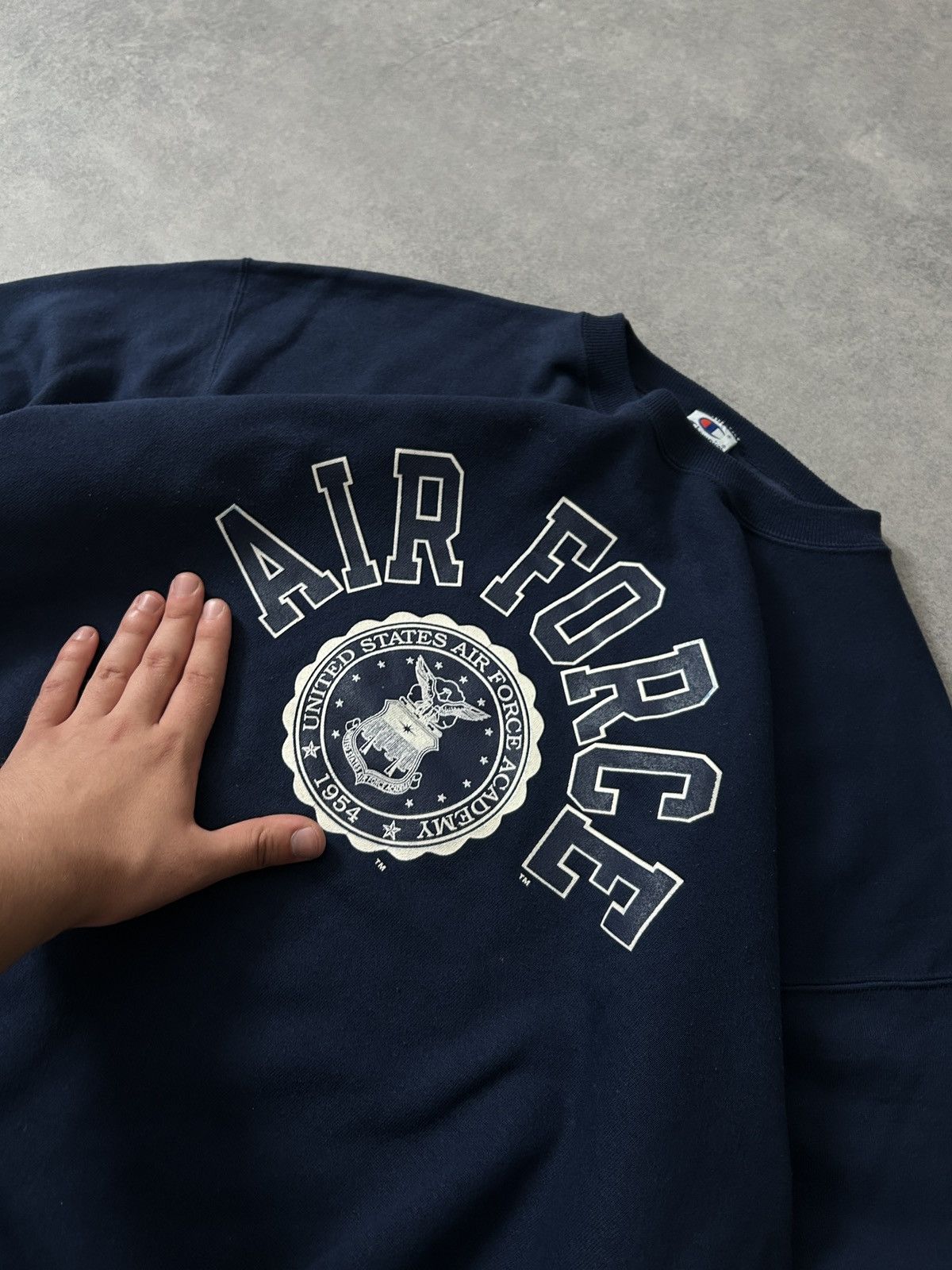 Champion Vintage Champion Reverse Air Force big logo sweatshirt Size US XL / EU 56 / 4 - 3 Thumbnail