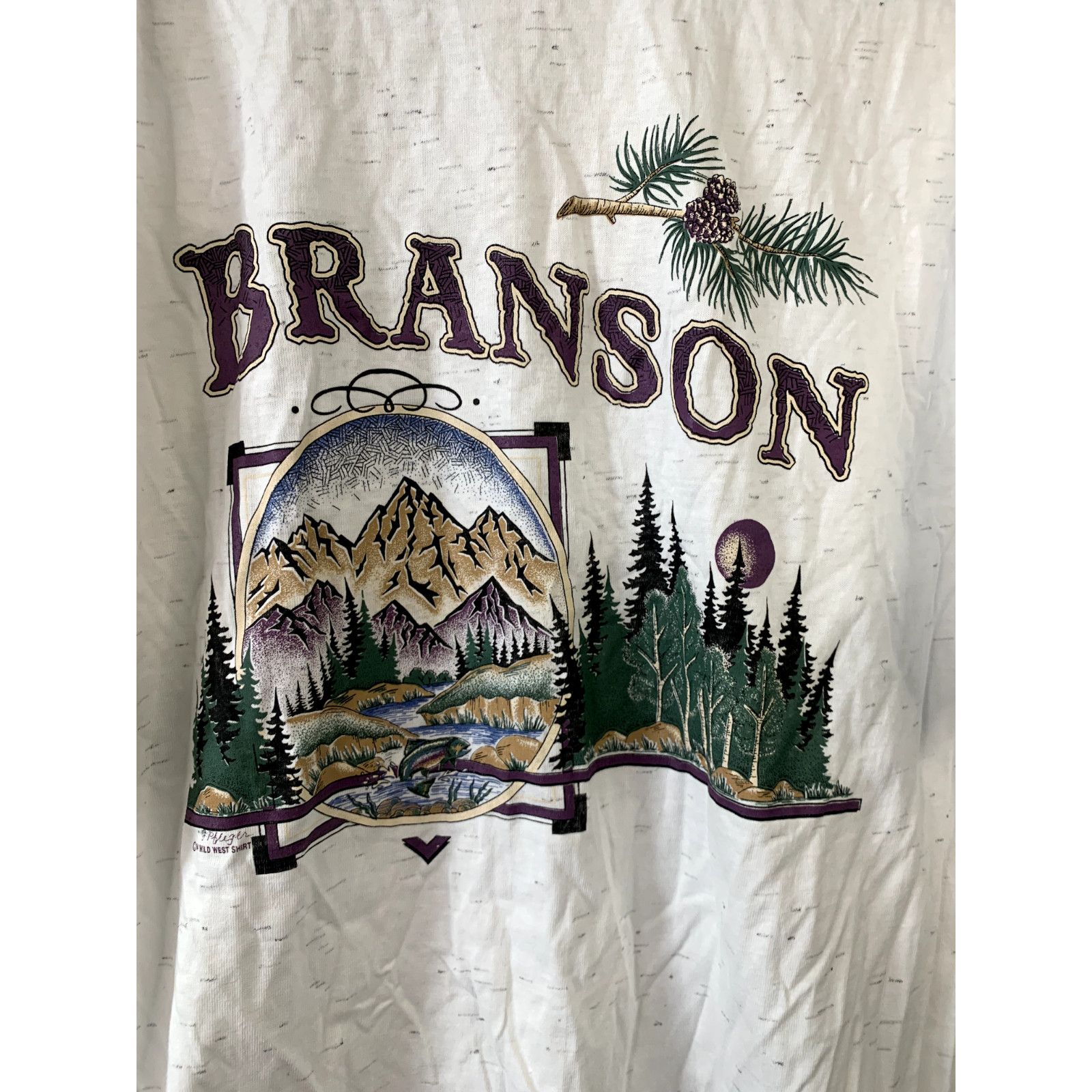 Vintage Vintage Test Print Shirt Branson One Of A Kind Large Tee Size US L / EU 52-54 / 3 - 2 Thumbnail