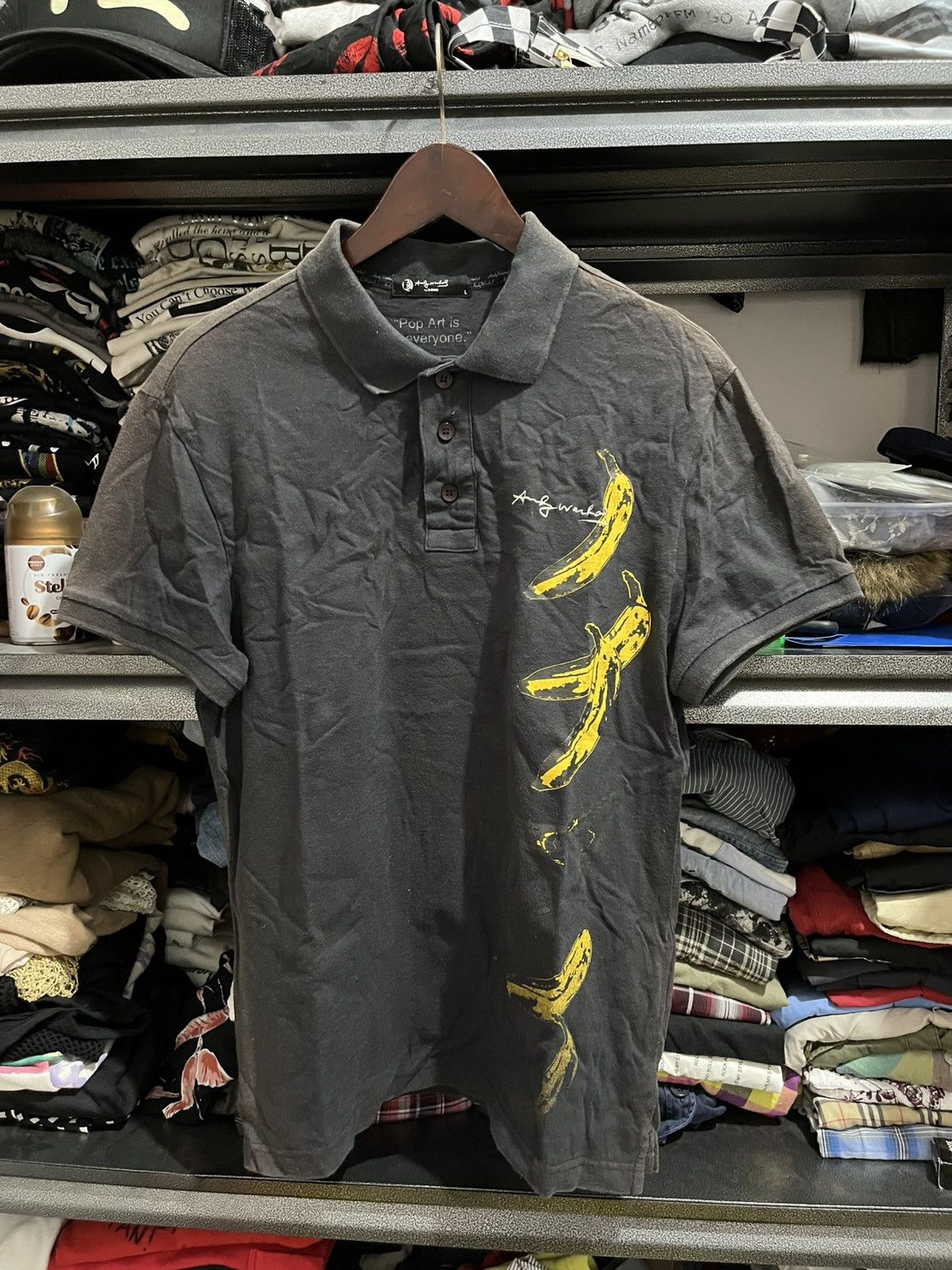 Andy Warhol × Hysteric Glamour × Japanese Brand Andy warhole dohc sun faded polo shirt Size US M / EU 48-50 / 2 - 1 Thumbnail