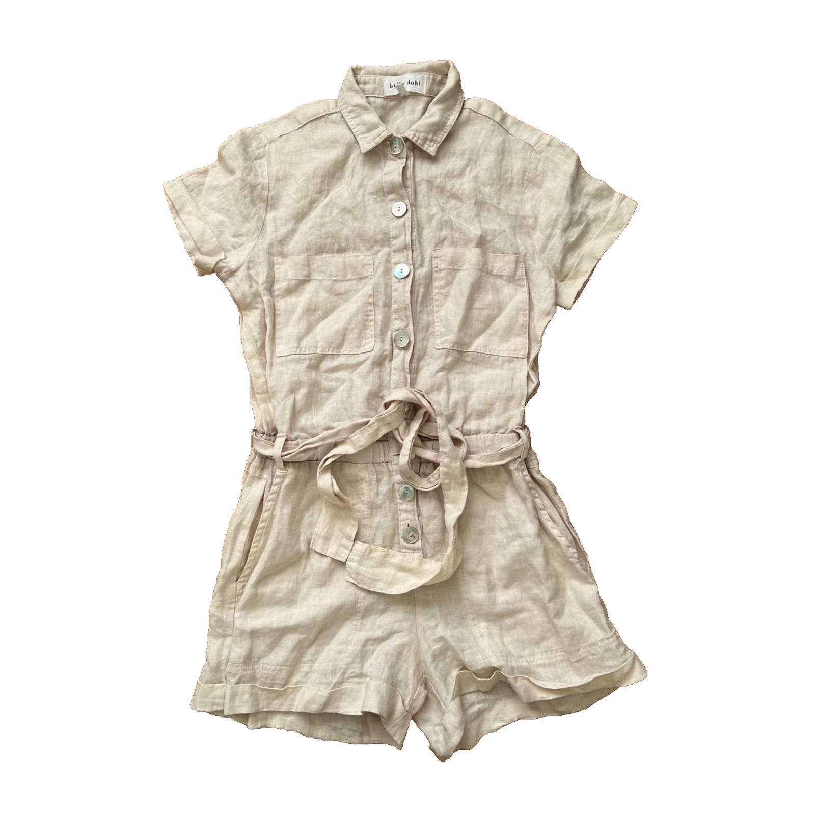 Bella Dahl Bella Dahl Jumper Linen Chambray Y2K women Size XS A002036 Size 22" - 2 Thumbnail