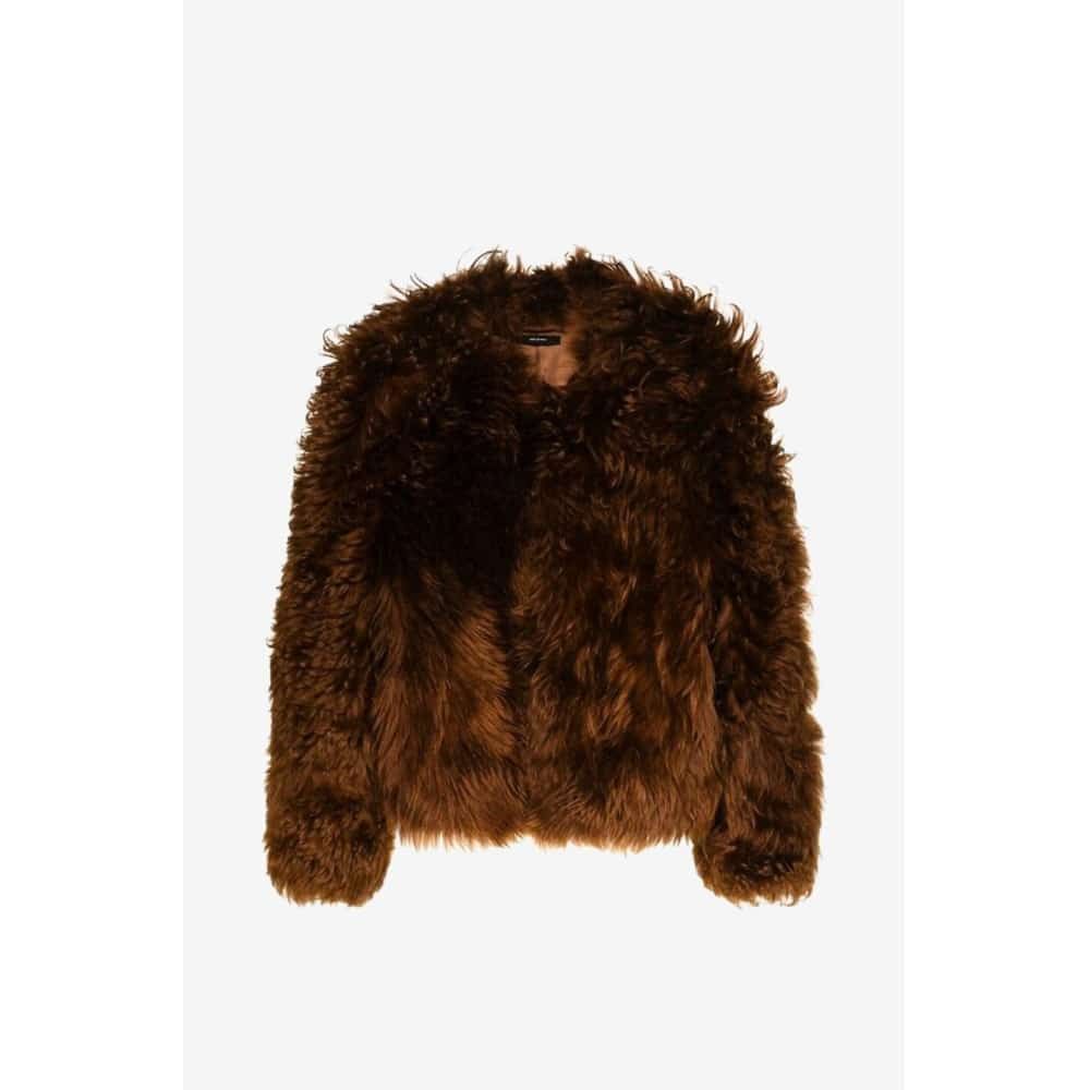 Tom Ford o1loc1c0126 CSF675 Shearling Short Fur Coat in Brown Size XS / US 0-2 / IT 36-38 - 1 Thumbnail