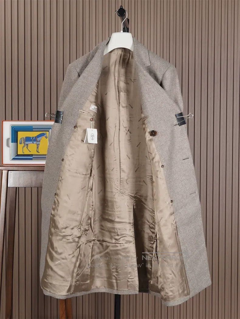 Hermes Hermes Men's Gray Wool Coat Size US M / EU 48-50 / 2 - 2 Thumbnail