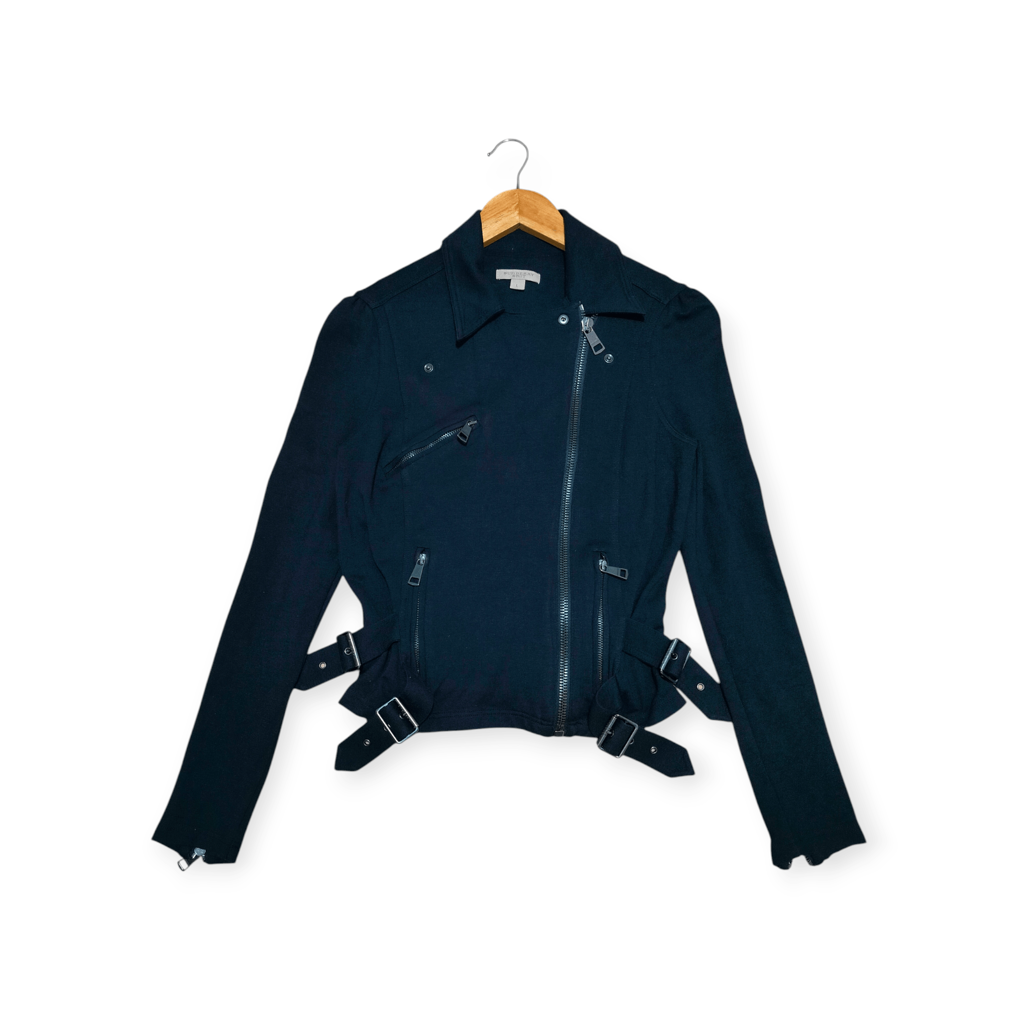 Burberry Burberry Brit Biker Jacket Size L / US 10 / IT 46 - 1 Thumbnail