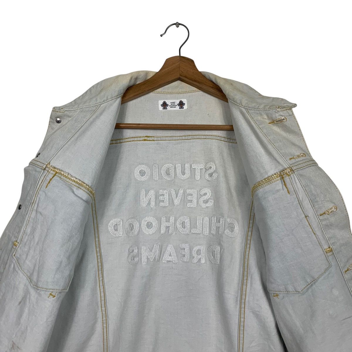Studio Seven STUDIO SEVEN Embroidered Logo Washed Denim Jacket #2829-C128 Size US M / EU 48-50 / 2 - 16 Thumbnail