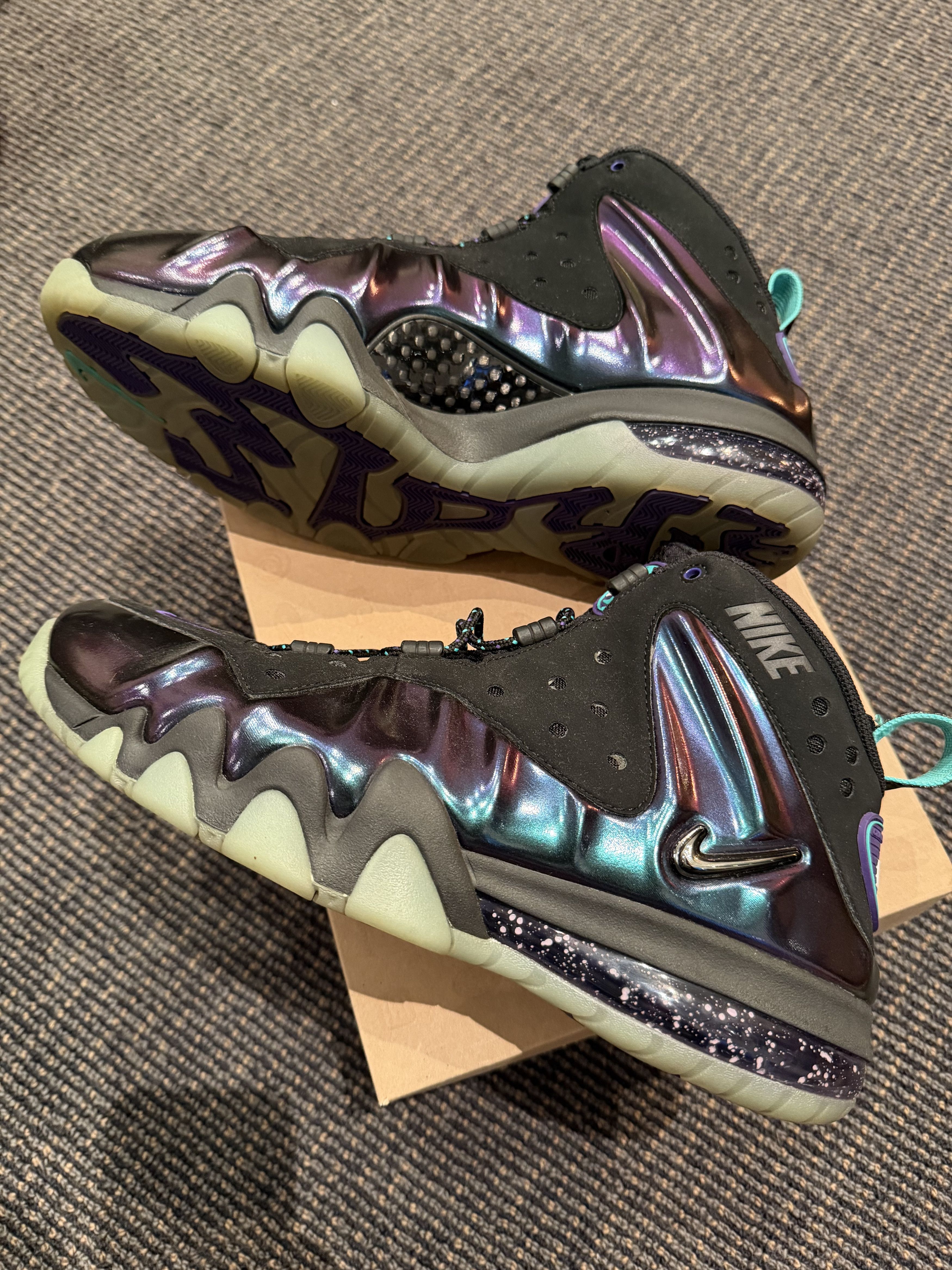 Nike Barkley Posite Max Eggplant Size US 10 / EU 43 - 3 Thumbnail