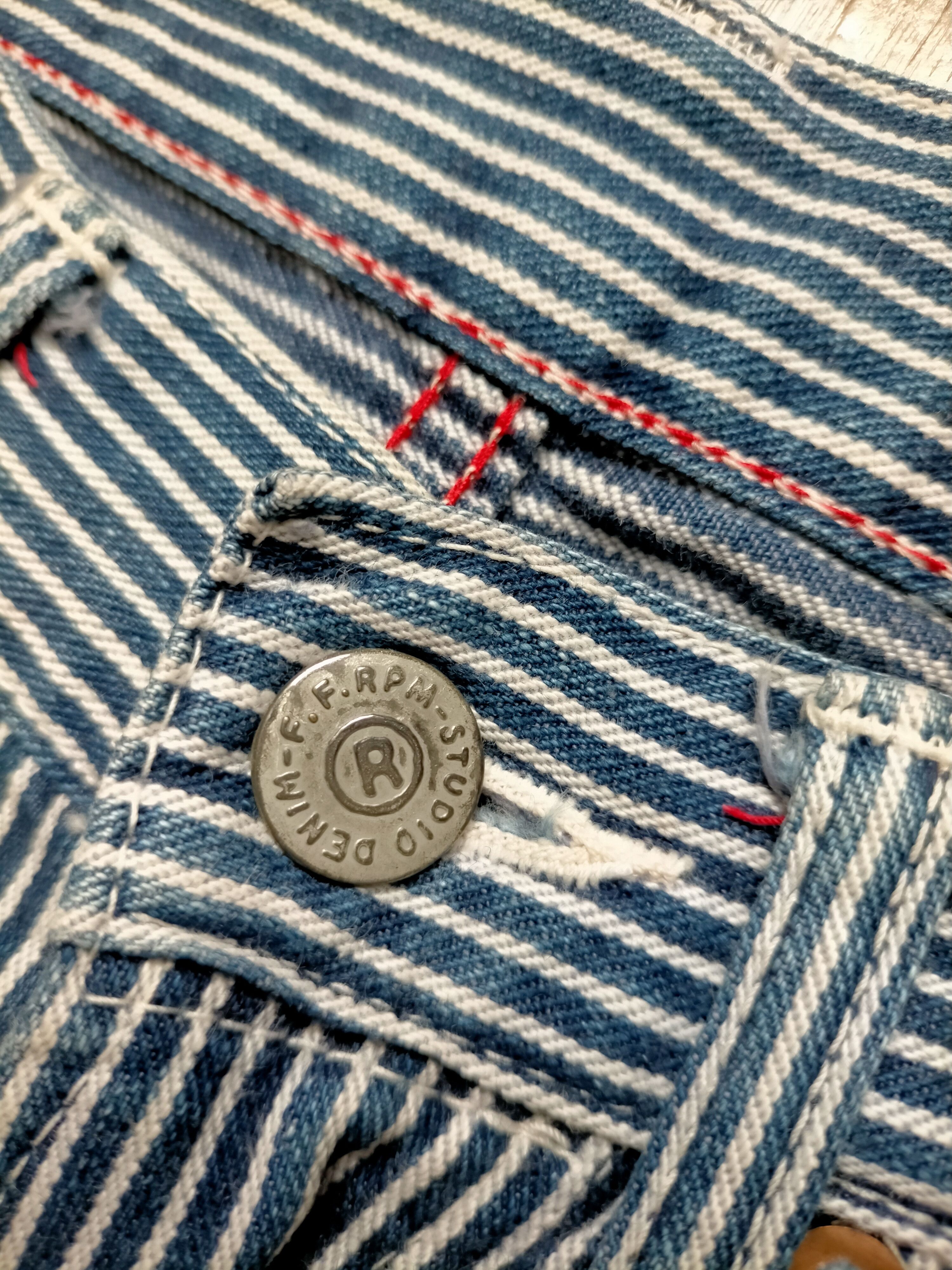 45rpm 45rpm Hickory Stripe Japan Denim pants Size US 28 / EU 44 - 15 Thumbnail