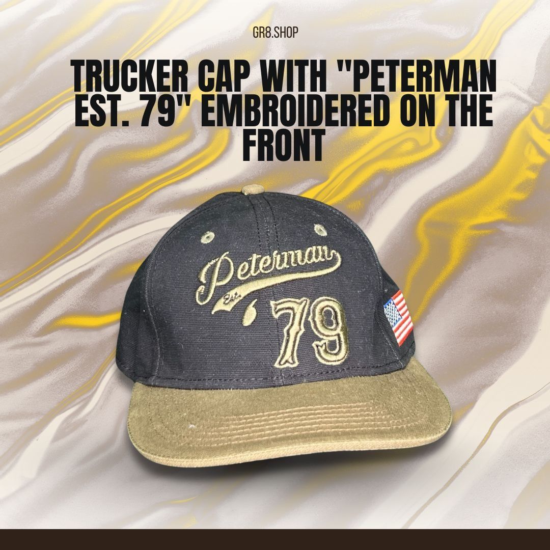 Other Trucker Cap With "Peterman Est. 79" Embroidered Front & Amer Size ONE SIZE - 1 Thumbnail