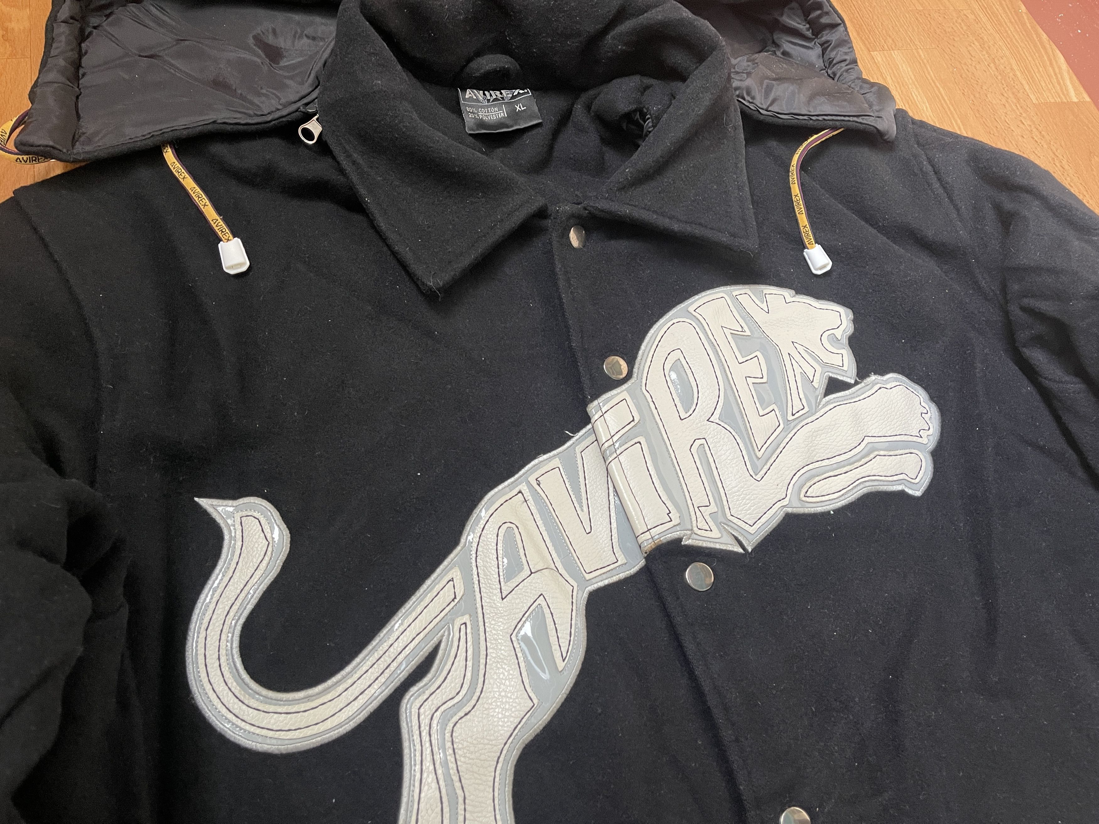 Avirex AVIREX jacket, black, vintage coat, 90s old school size XL Size US XL / EU 56 / 4 - 15 Thumbnail