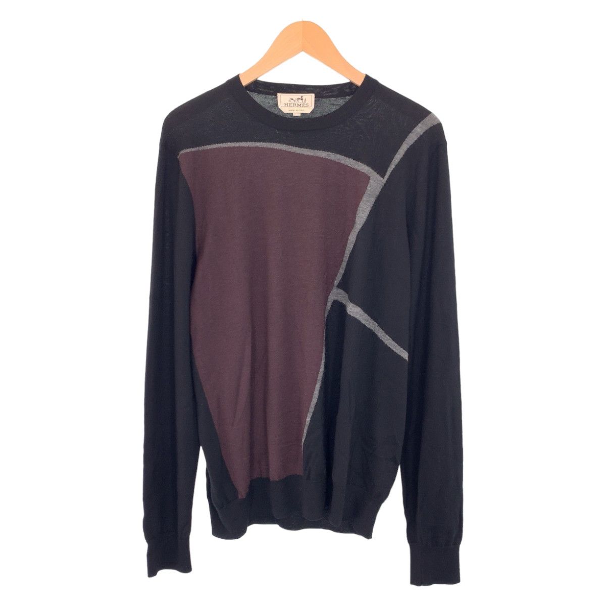 Hermes Hermes Hermes Cashmere/Silk Knit Sweater L 404270 Canvas 