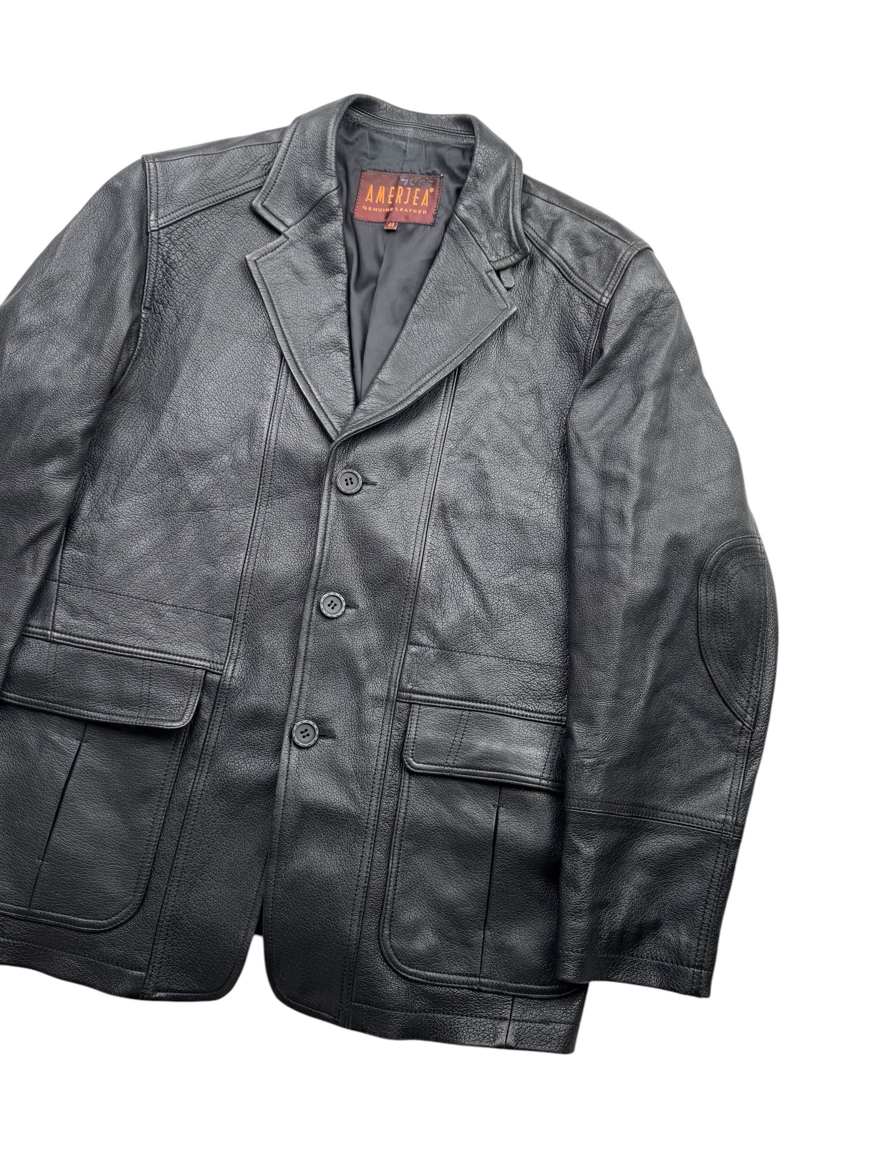 Japanese Brand Vintage Leather Blazer Jacket W124(V9) Size US M / EU 48-50 / 2 - 3 Thumbnail