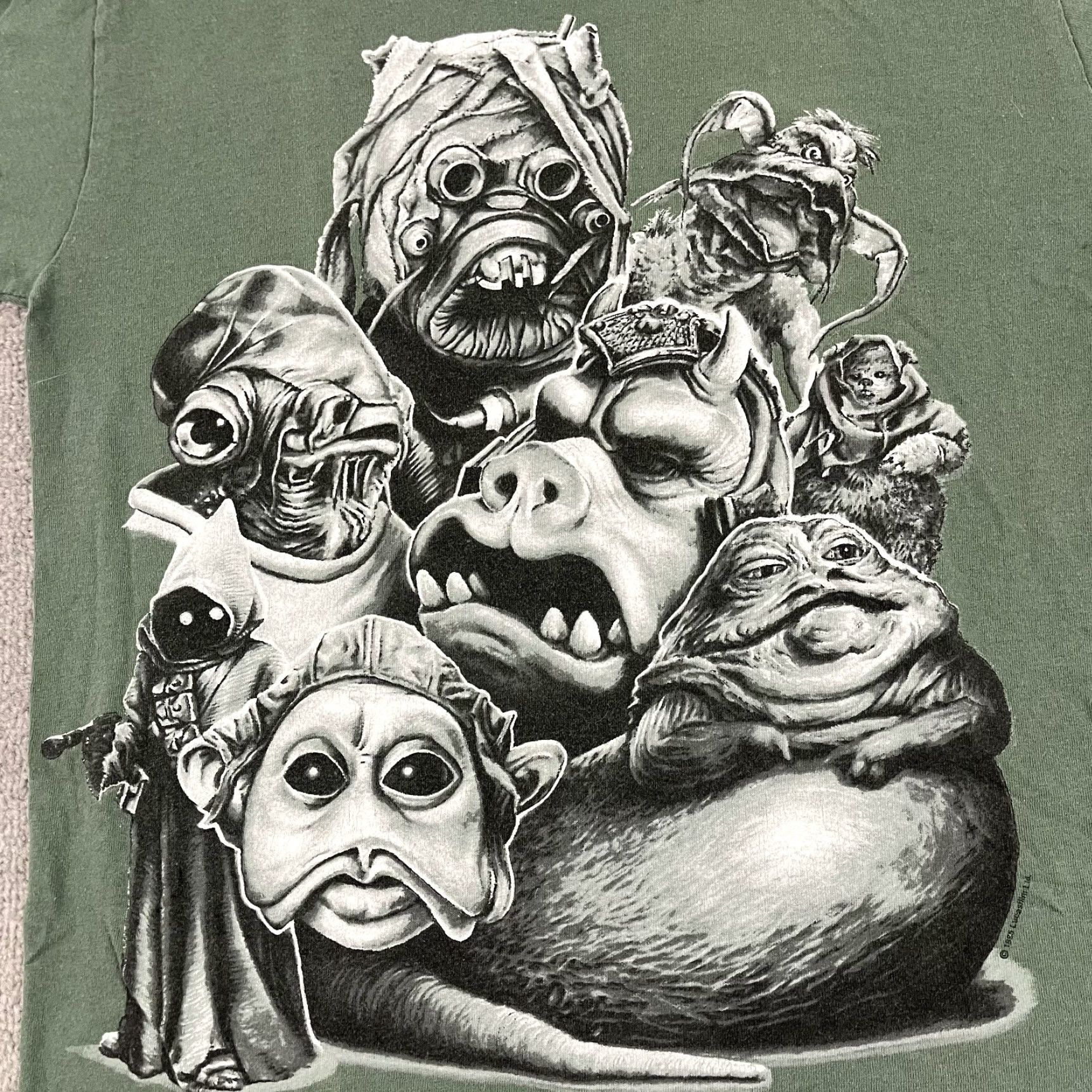 Changes VINTAGE Changes STAR WARS Shirt Mens M Green 90s Star Wars Graphic Print T-Shirt Mens Size US M / EU 48-50 / 2 - 2 Thumbnail