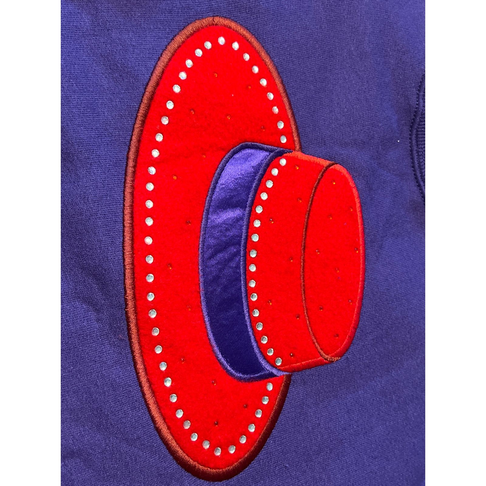 Other Top Stitch Vintage Red Hat Purple Crewneck Sweatshirt XL Size XL / US 12-14 / IT 48-50 - 7 Thumbnail