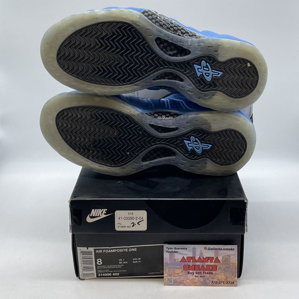 Nike Air foamposite one university blue Size US 8 / EU 41 - 7 Thumbnail