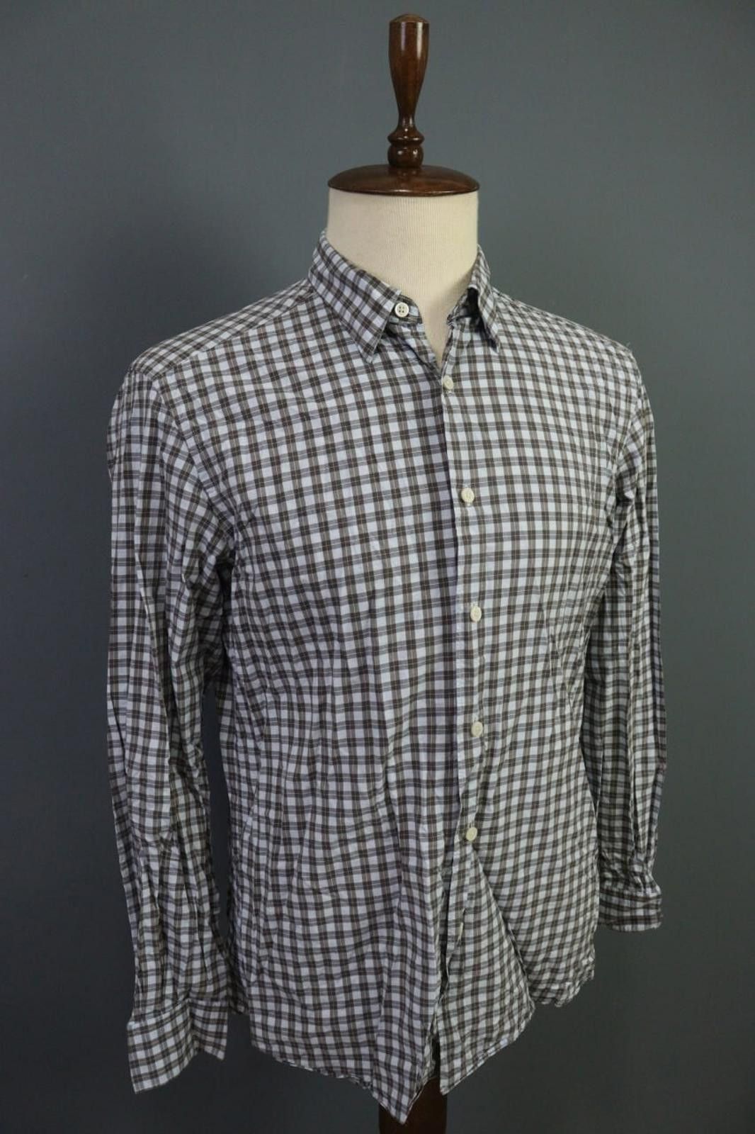 Ermenegildo Zegna Ermenegildo Zegna Multi Plaid Button Down Shirt Size L Size US L / EU 52-54 / 3 - 7 Thumbnail