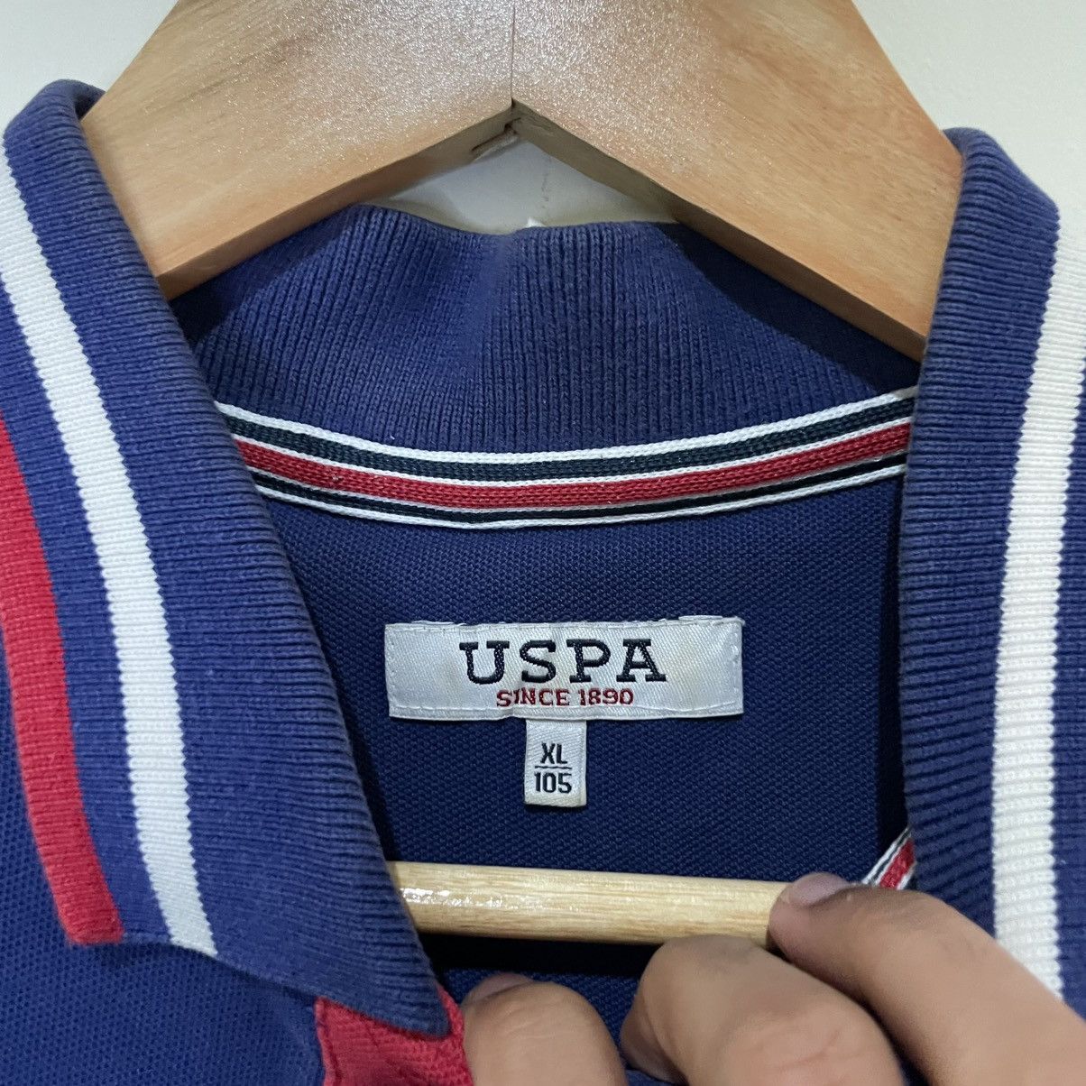 U.S. Polo Assn. U.S. Polo Assn. long-sleeve polo shirt in navy blue cotton Size US XL / EU 56 / 4 - 3 Thumbnail