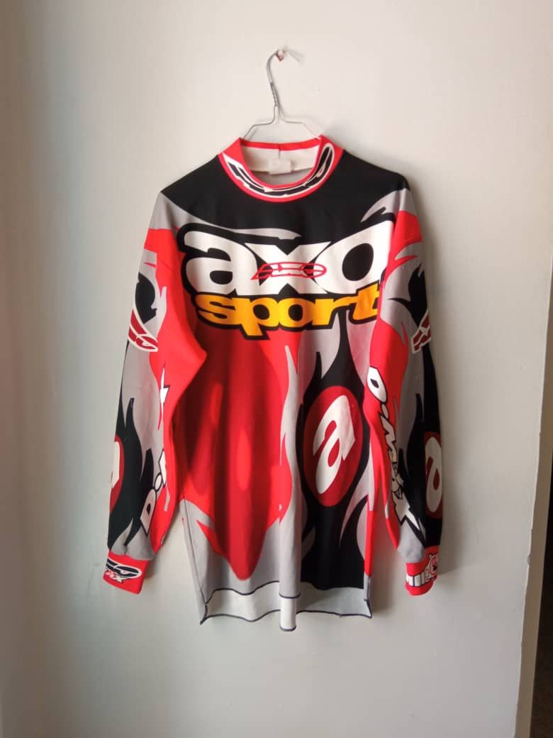 Gear for Sports Vintage 90s AXO Sport Jersey Dye MAX AMA PRO Motocross 1995 Size US L / EU 52-54 / 3 - 1 Thumbnail