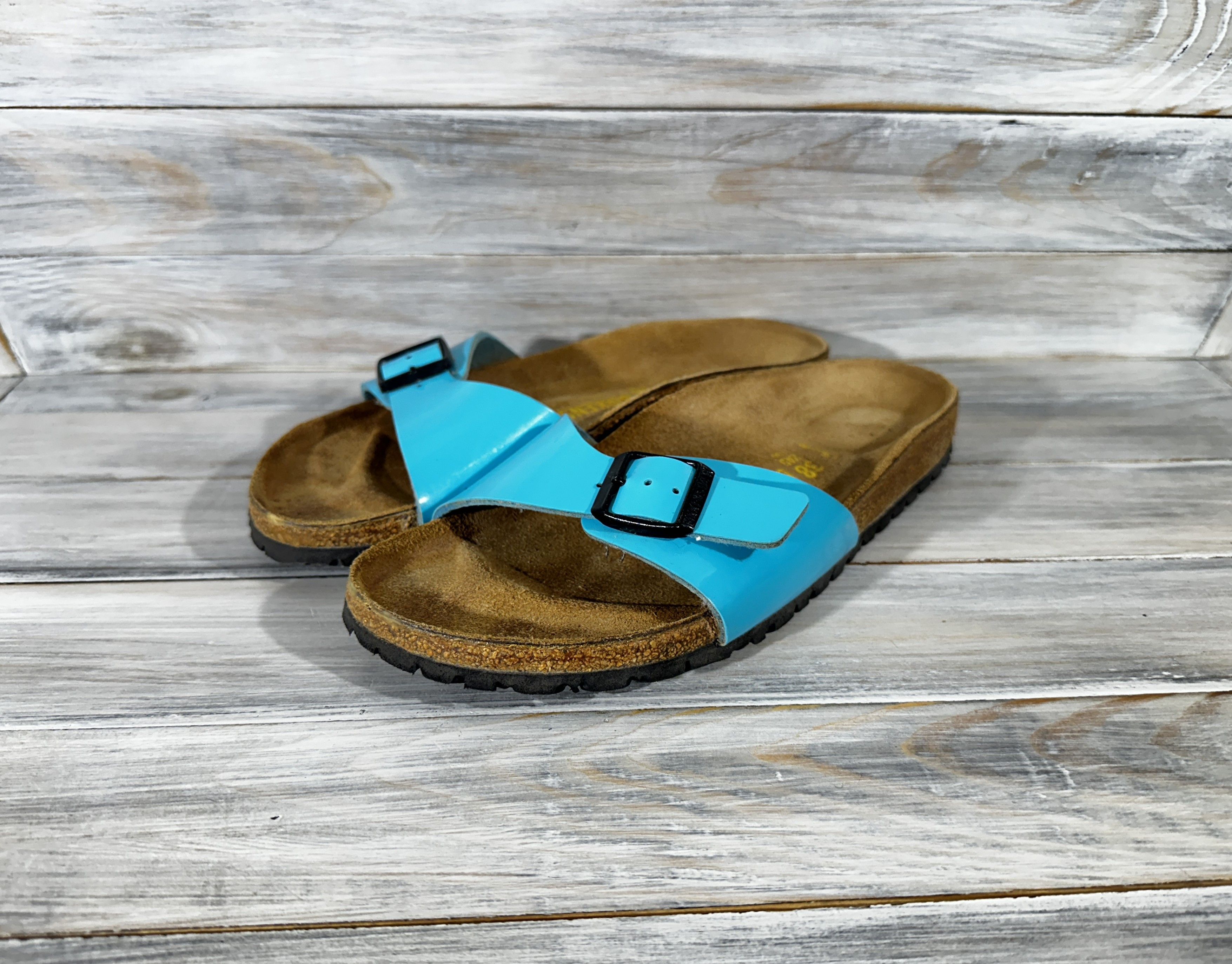 Birkenstock Birkenstock Madrid Birko-Flor Women's Leather Slide Sandals Size US 7 / IT 37 - 14 Thumbnail