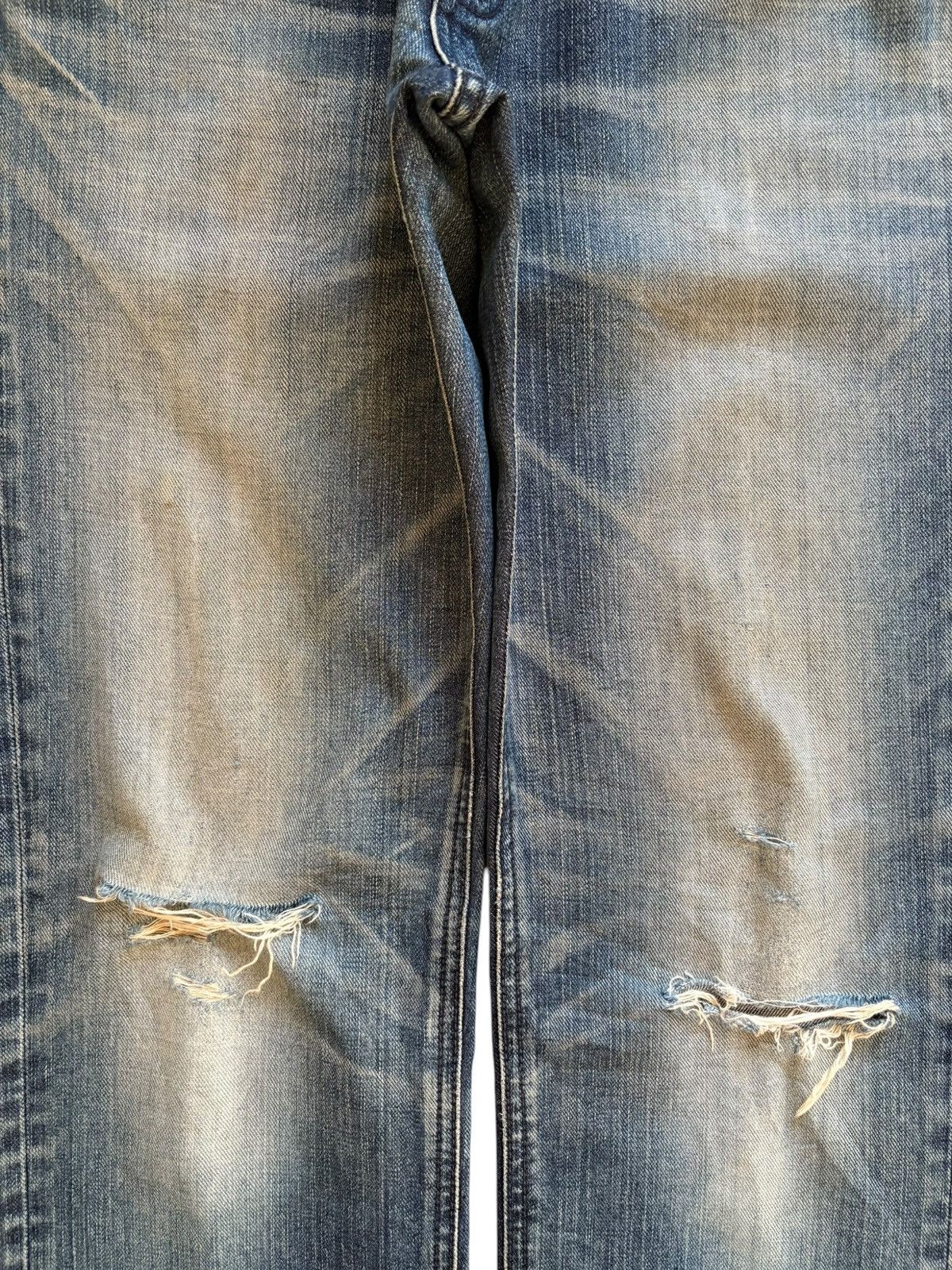 Lee Vintage Lee Rusty Mud Wash Distressed Ripped Jeans Size US 30 / EU 46 - 5 Thumbnail