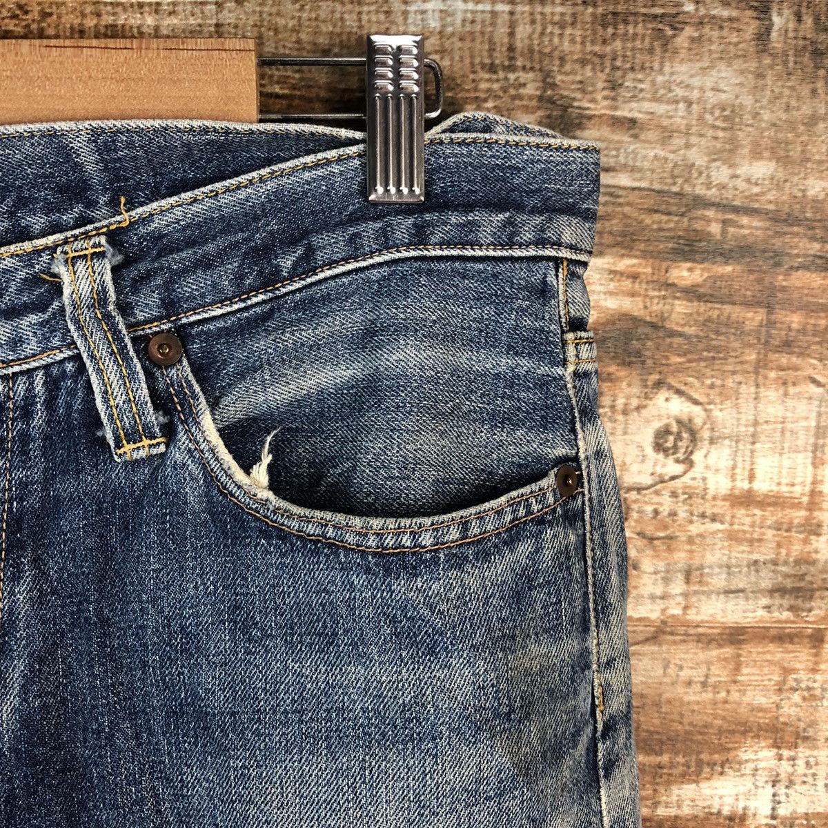 Johnbull DLL John Bull Blue Distressed ripped denim Pants #C137 Size US 31 - 8 Thumbnail